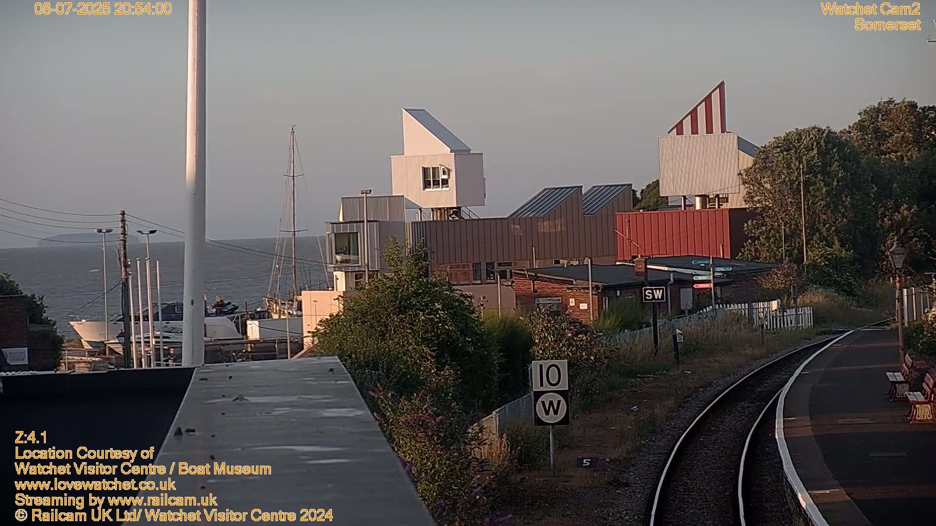 Watchet Boat Museum & Watchet Railway Station (West Somerset Railway) Northeast Live Cam  - Somerset, South West, England, United Kingdom