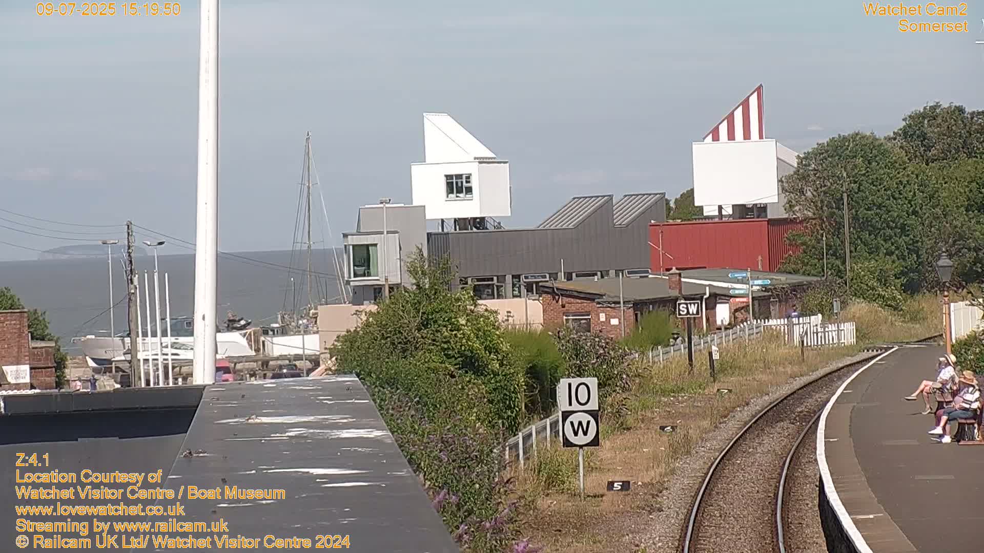 Watchet Boat Museum & Watchet Railway Station (West Somerset Railway) Northeast Live Cam  - Somerset, South West, England, United Kingdom
