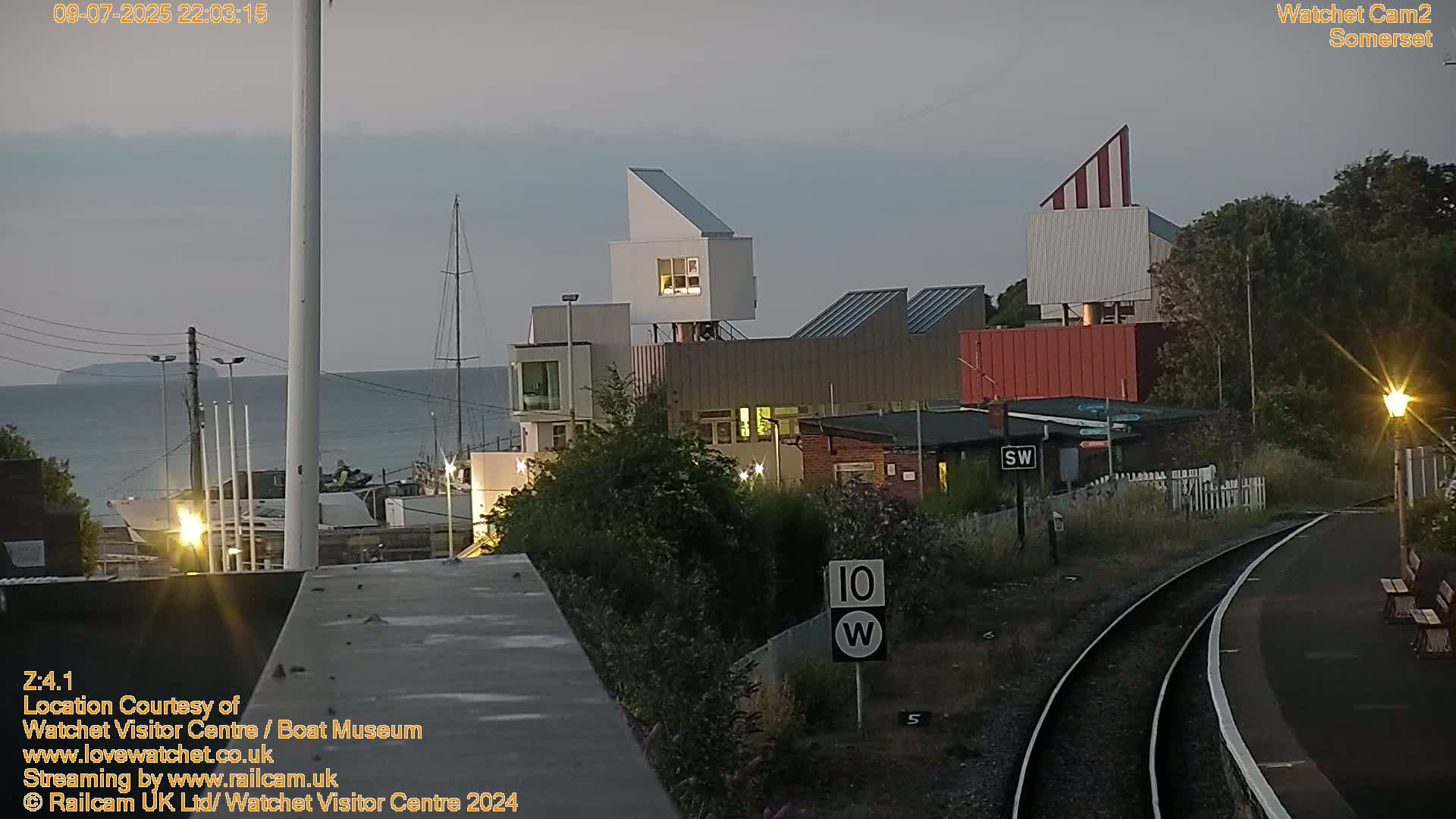 Watchet Boat Museum & Watchet Railway Station (West Somerset Railway) Northeast Live Cam  - Somerset, South West, England, United Kingdom