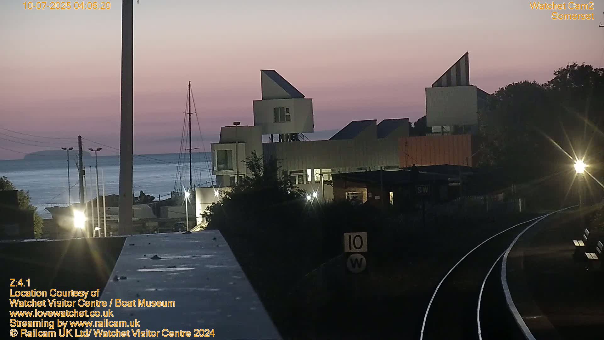 Watchet Boat Museum & Watchet Railway Station (West Somerset Railway) Northeast Live Cam  - Somerset, South West, England, United Kingdom