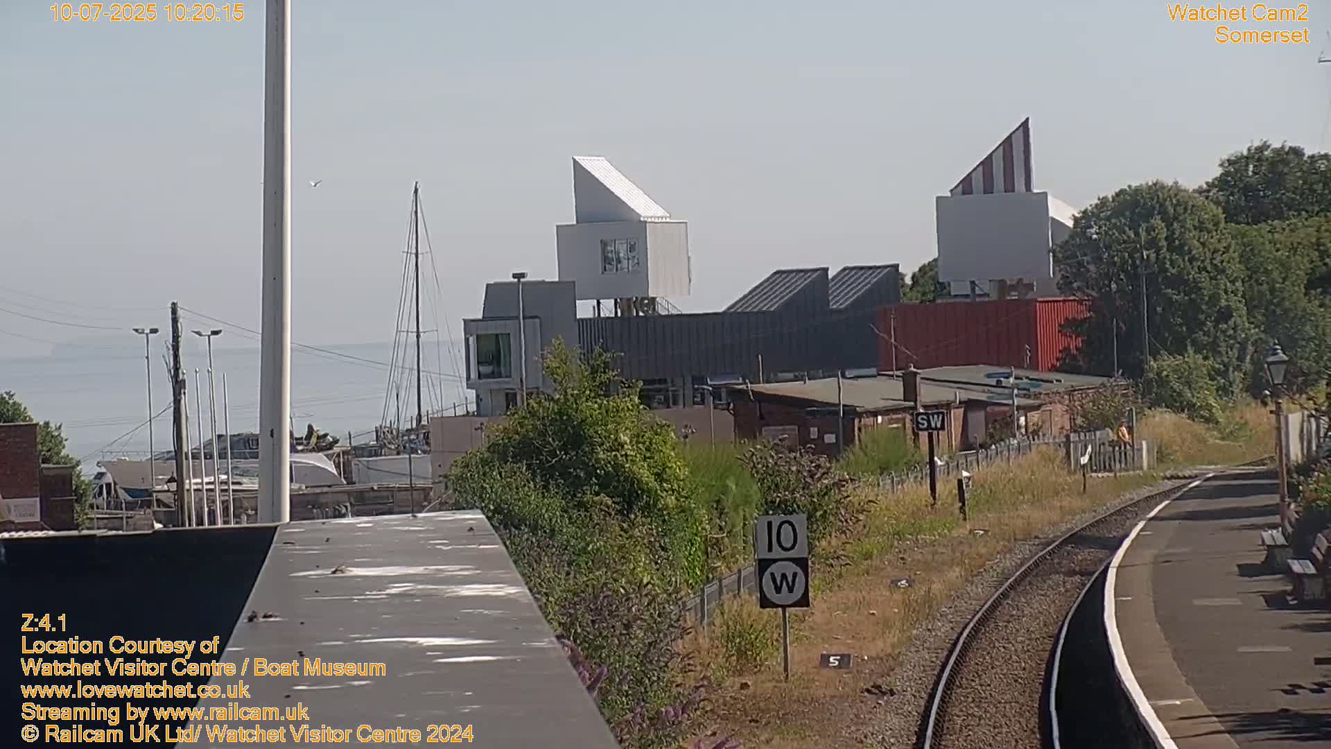 Watchet Boat Museum & Watchet Railway Station (West Somerset Railway) Northeast Live Cam  - Somerset, South West, England, United Kingdom