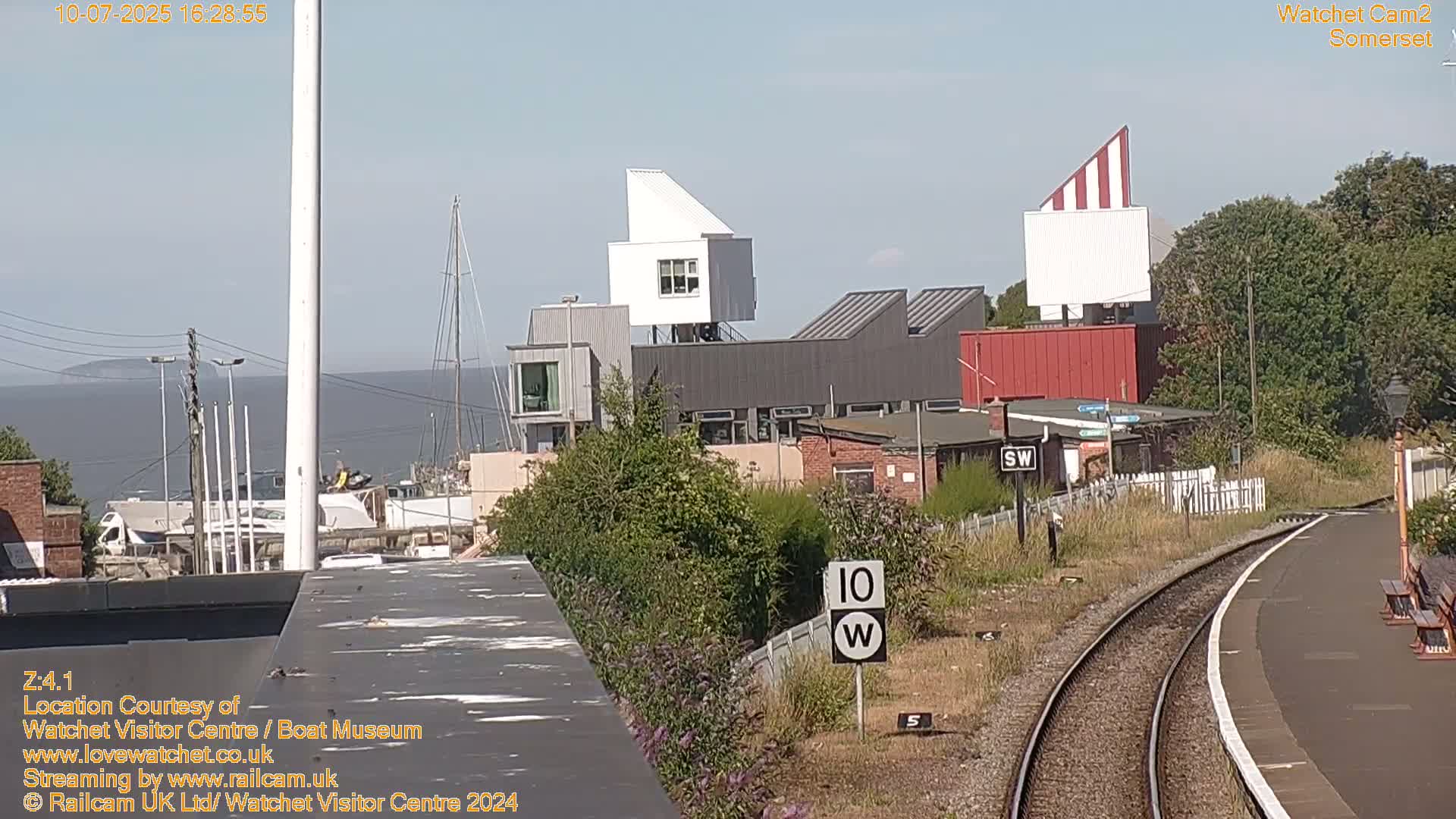 Watchet Boat Museum & Watchet Railway Station (West Somerset Railway) Northeast Live Cam  - Somerset, South West, England, United Kingdom