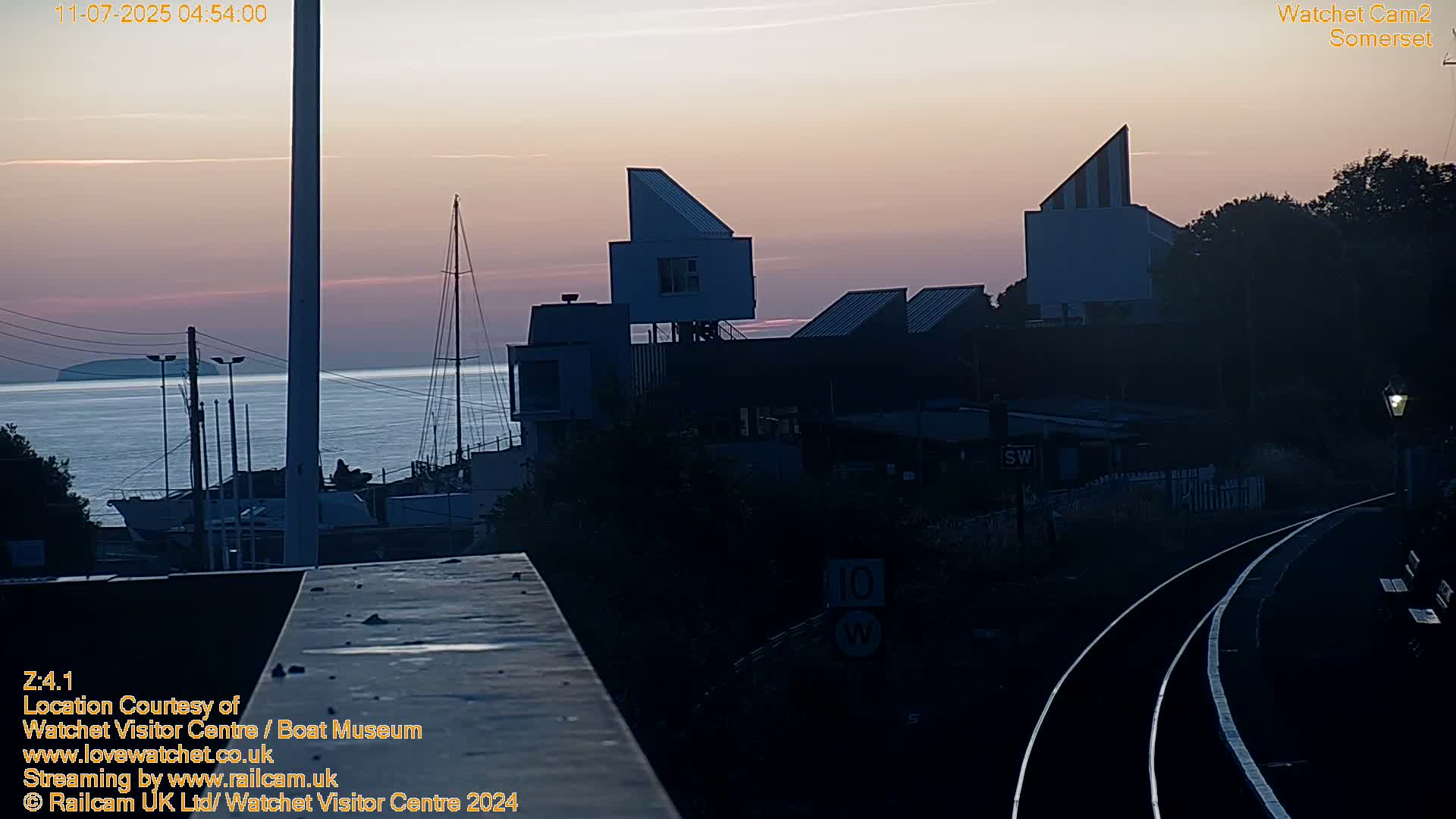 Watchet Boat Museum & Watchet Railway Station (West Somerset Railway) Northeast Live Cam  - Somerset, South West, England, United Kingdom