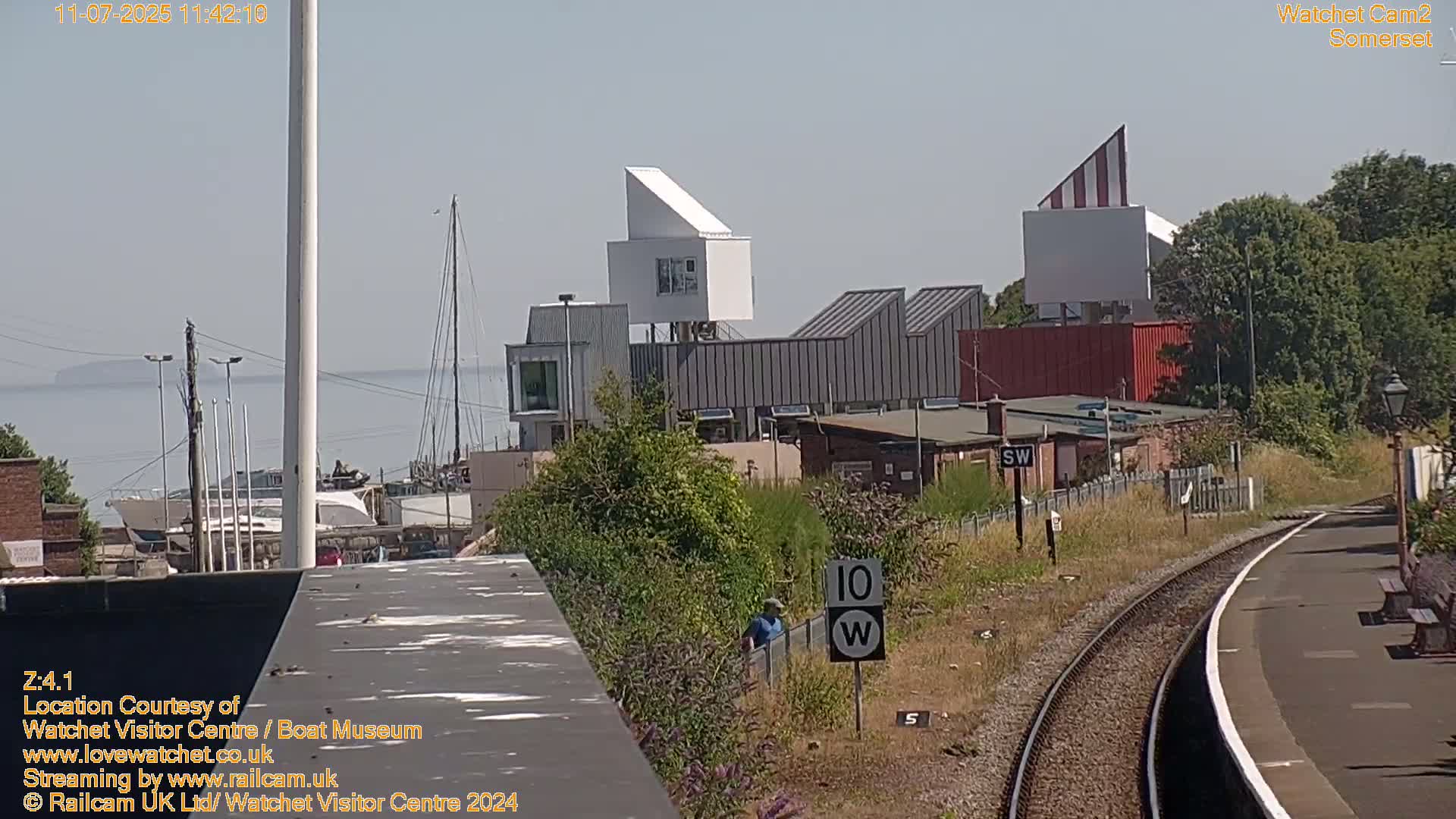 Watchet Boat Museum & Watchet Railway Station (West Somerset Railway) Northeast Live Cam  - Somerset, South West, England, United Kingdom
