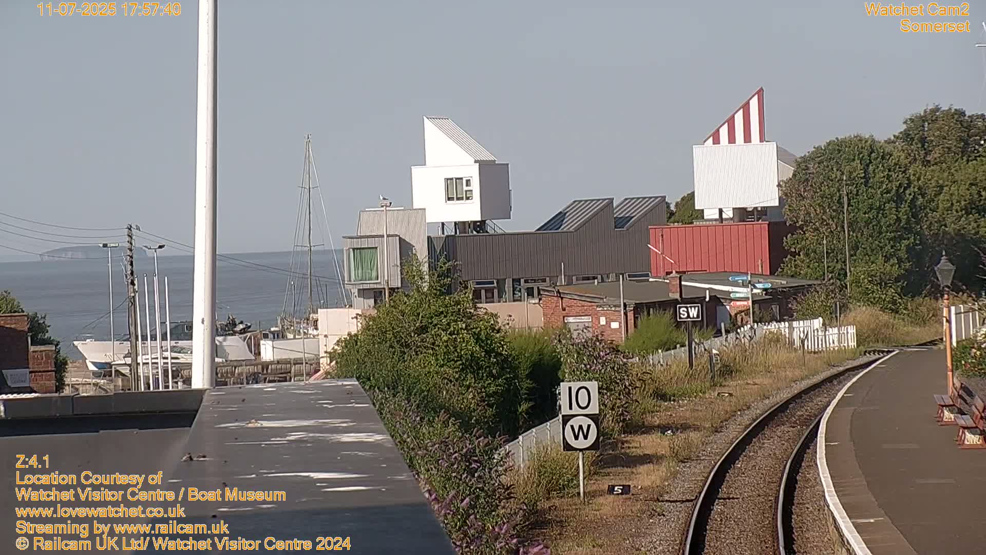 Watchet Boat Museum & Watchet Railway Station (West Somerset Railway) Northeast Live Cam  - Somerset, South West, England, United Kingdom