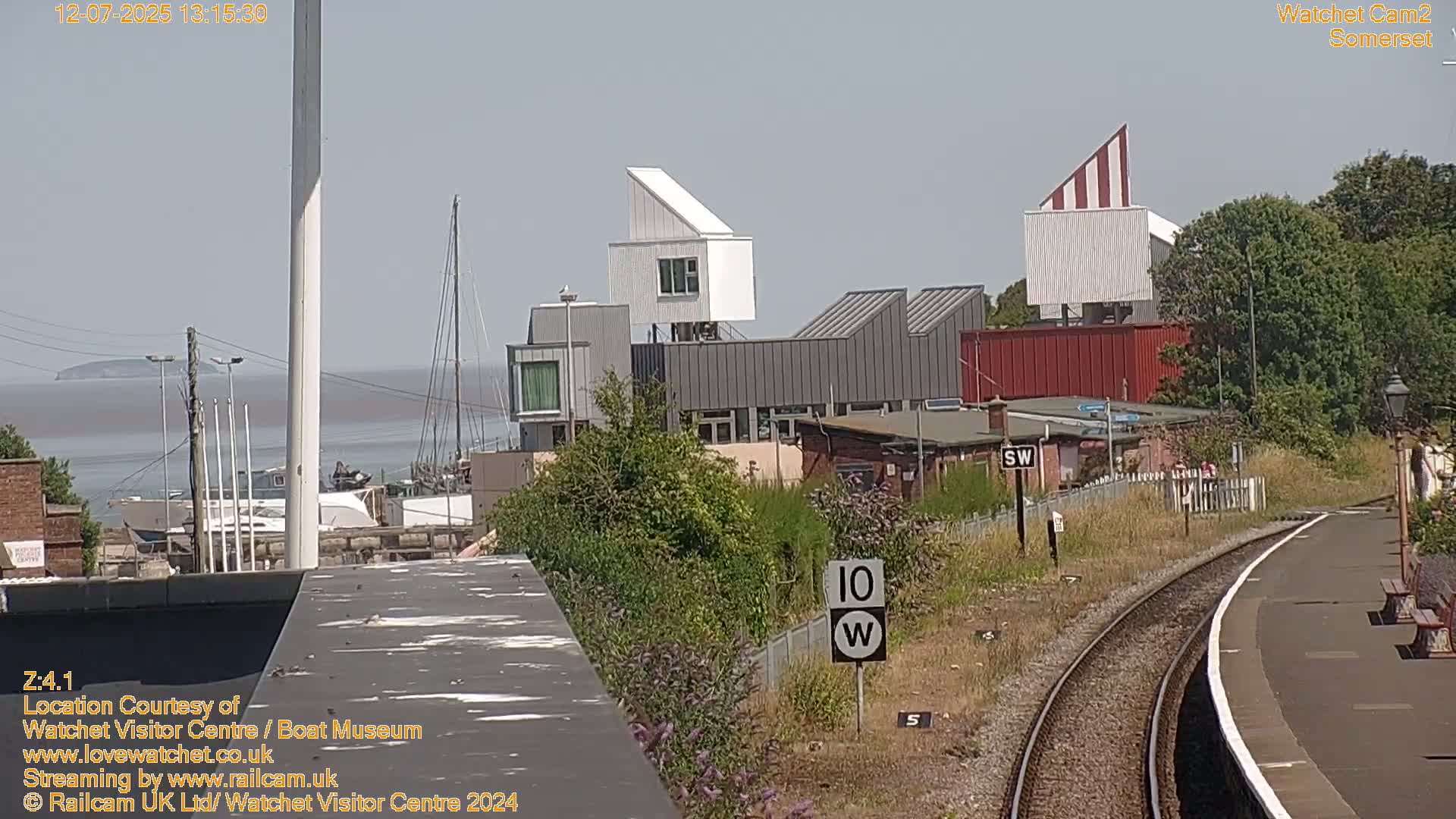 Watchet Boat Museum & Watchet Railway Station (West Somerset Railway) Northeast Live Cam  - Somerset, South West, England, United Kingdom