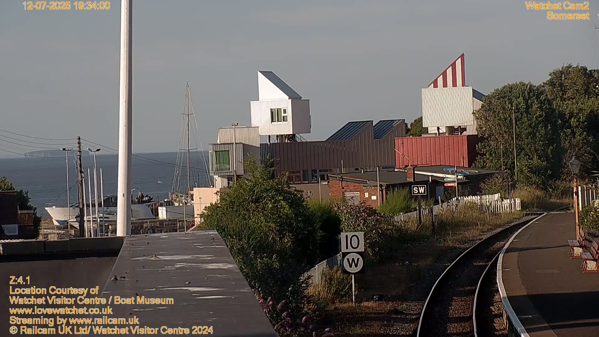 Watchet Boat Museum & Watchet Railway Station (West Somerset Railway) Northeast Live Cam  - Somerset, South West, England, United Kingdom
