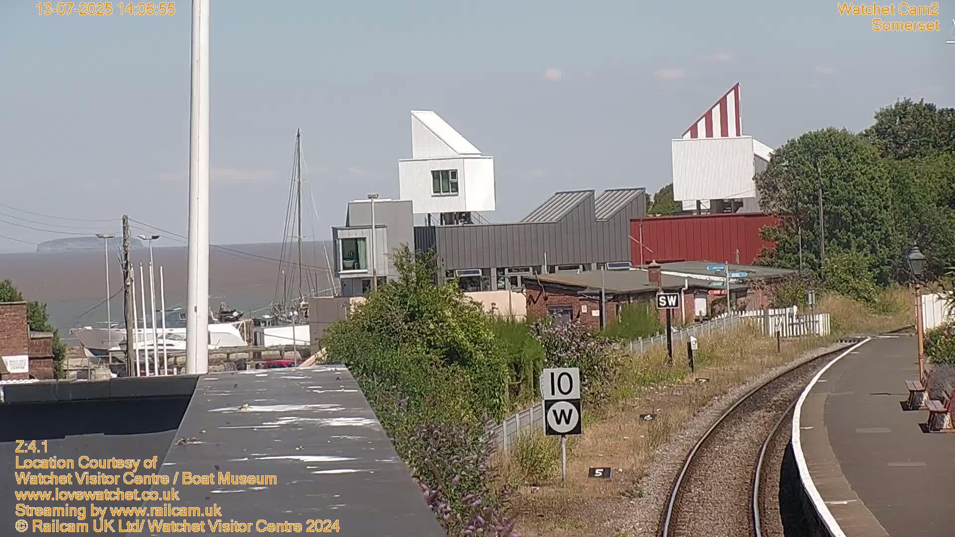 Watchet Boat Museum & Watchet Railway Station (West Somerset Railway) Northeast Live Cam  - Somerset, South West, England, United Kingdom