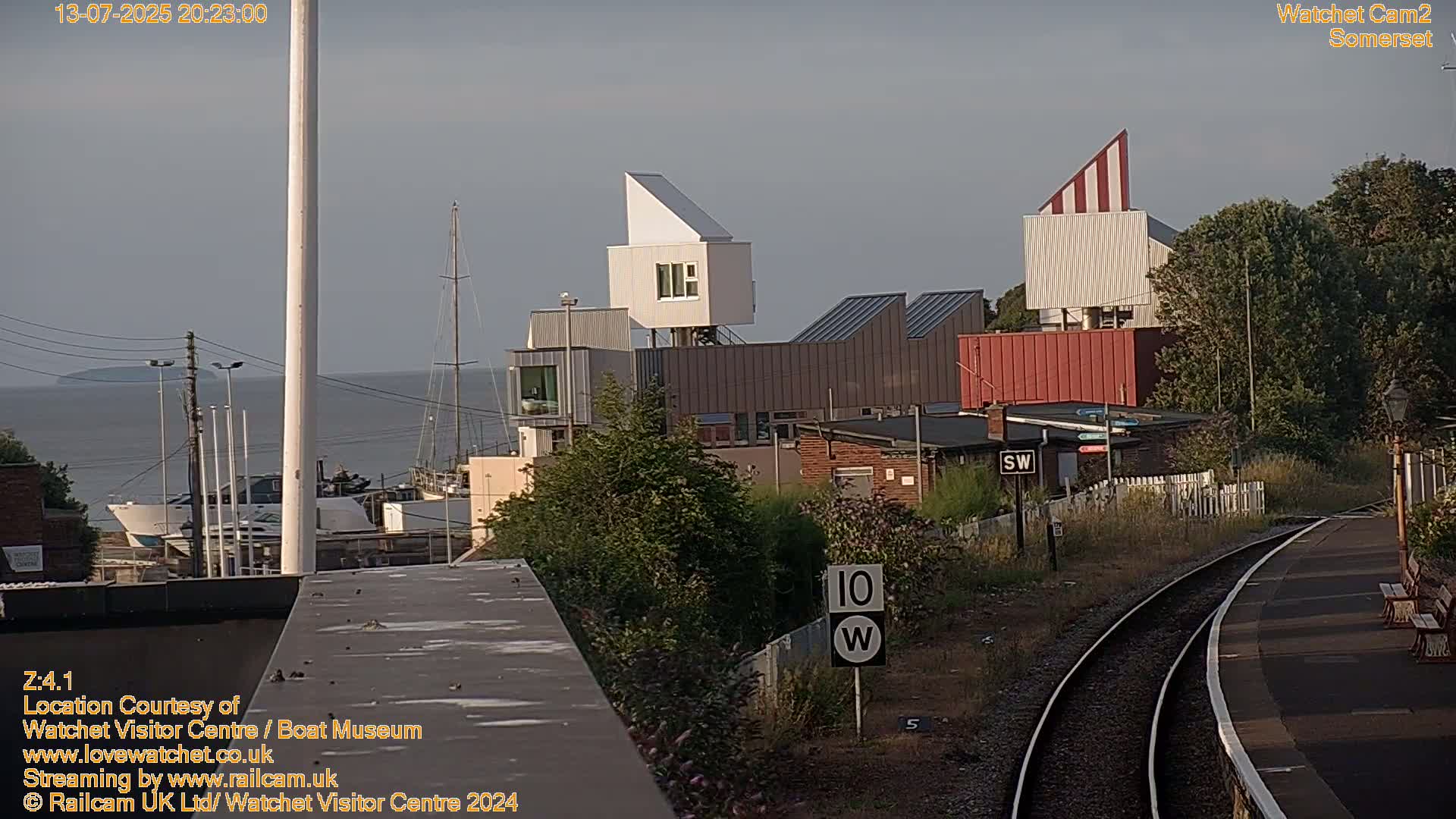 Watchet Boat Museum & Watchet Railway Station (West Somerset Railway) Northeast Live Cam  - Somerset, South West, England, United Kingdom