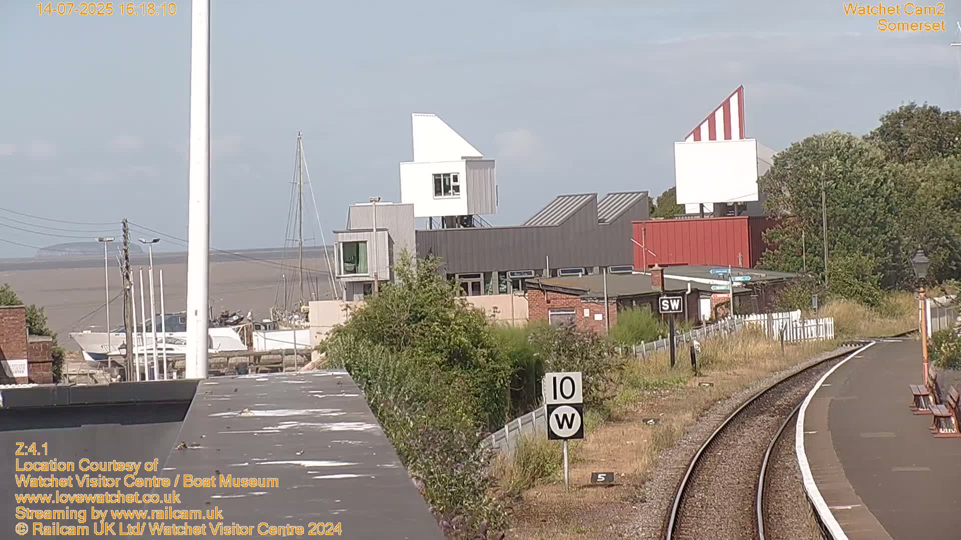 Watchet Boat Museum & Watchet Railway Station (West Somerset Railway) Northeast Live Cam  - Somerset, South West, England, United Kingdom