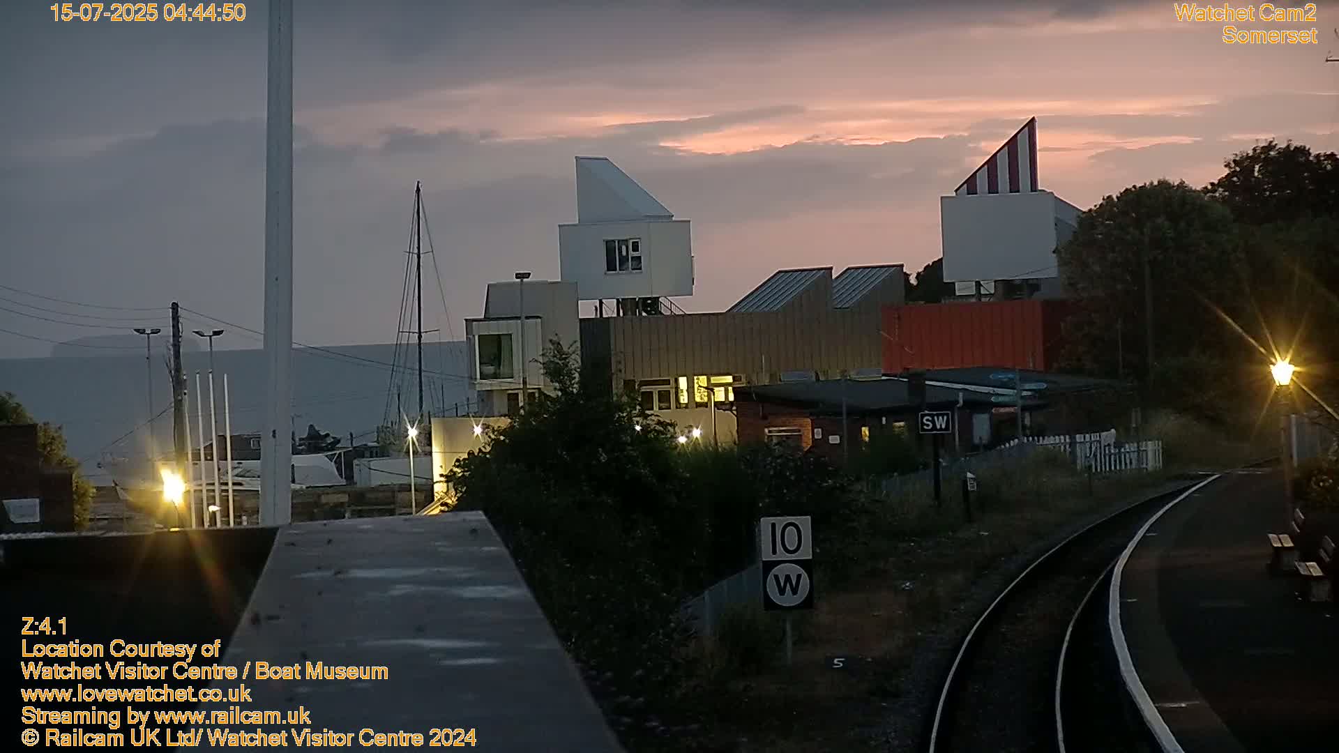 Watchet Boat Museum & Watchet Railway Station (West Somerset Railway) Northeast Live Cam  - Somerset, South West, England, United Kingdom