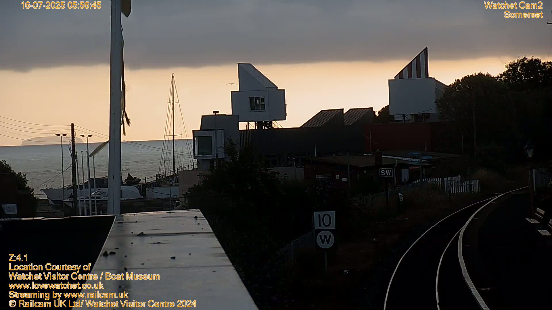 Watchet Boat Museum & Watchet Railway Station (West Somerset Railway) Northeast Live Cam  - Somerset, South West, England, United Kingdom