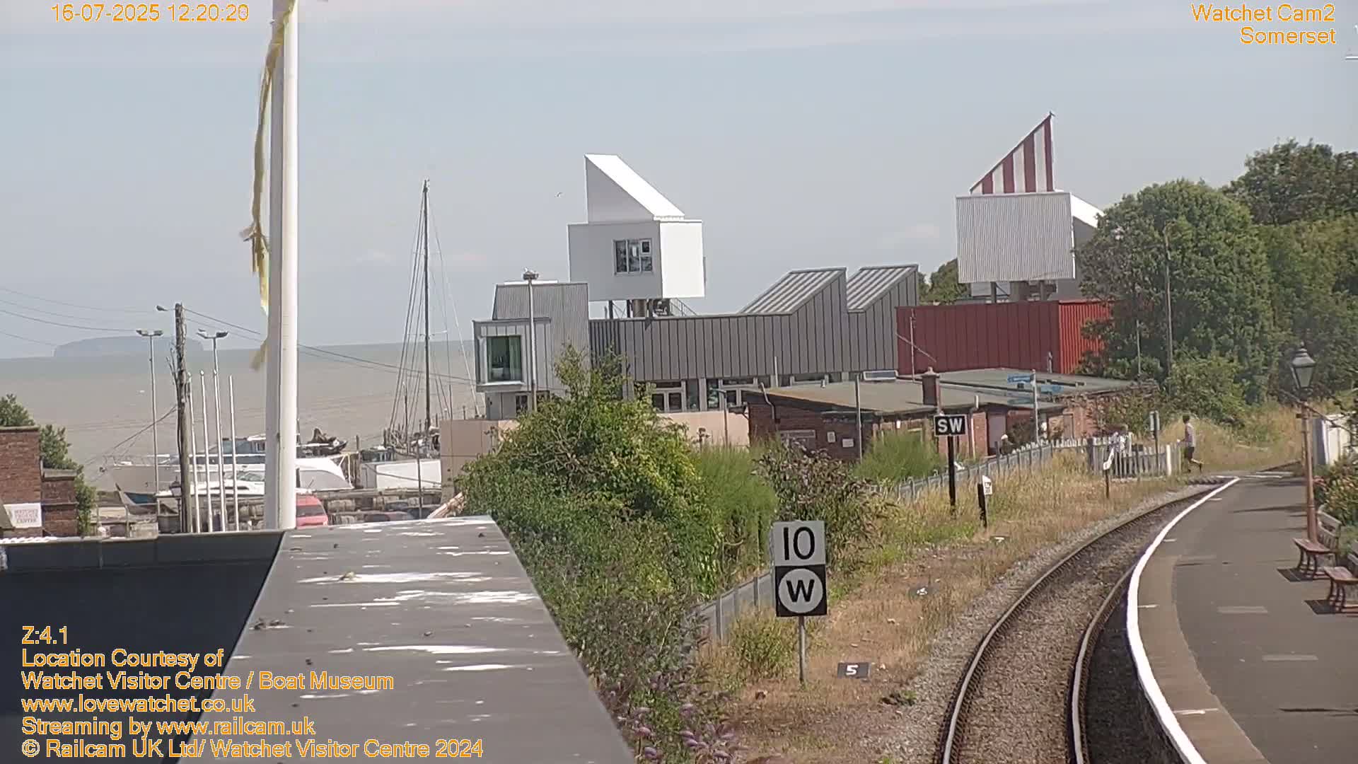 Watchet Boat Museum & Watchet Railway Station (West Somerset Railway) Northeast Live Cam  - Somerset, South West, England, United Kingdom