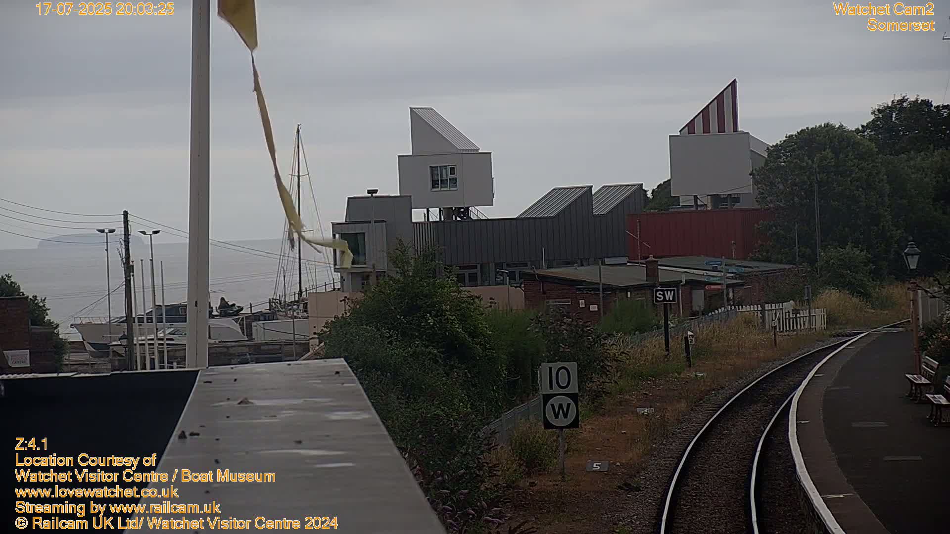 Watchet Boat Museum & Watchet Railway Station (West Somerset Railway) Northeast Live Cam  - Somerset, South West, England, United Kingdom