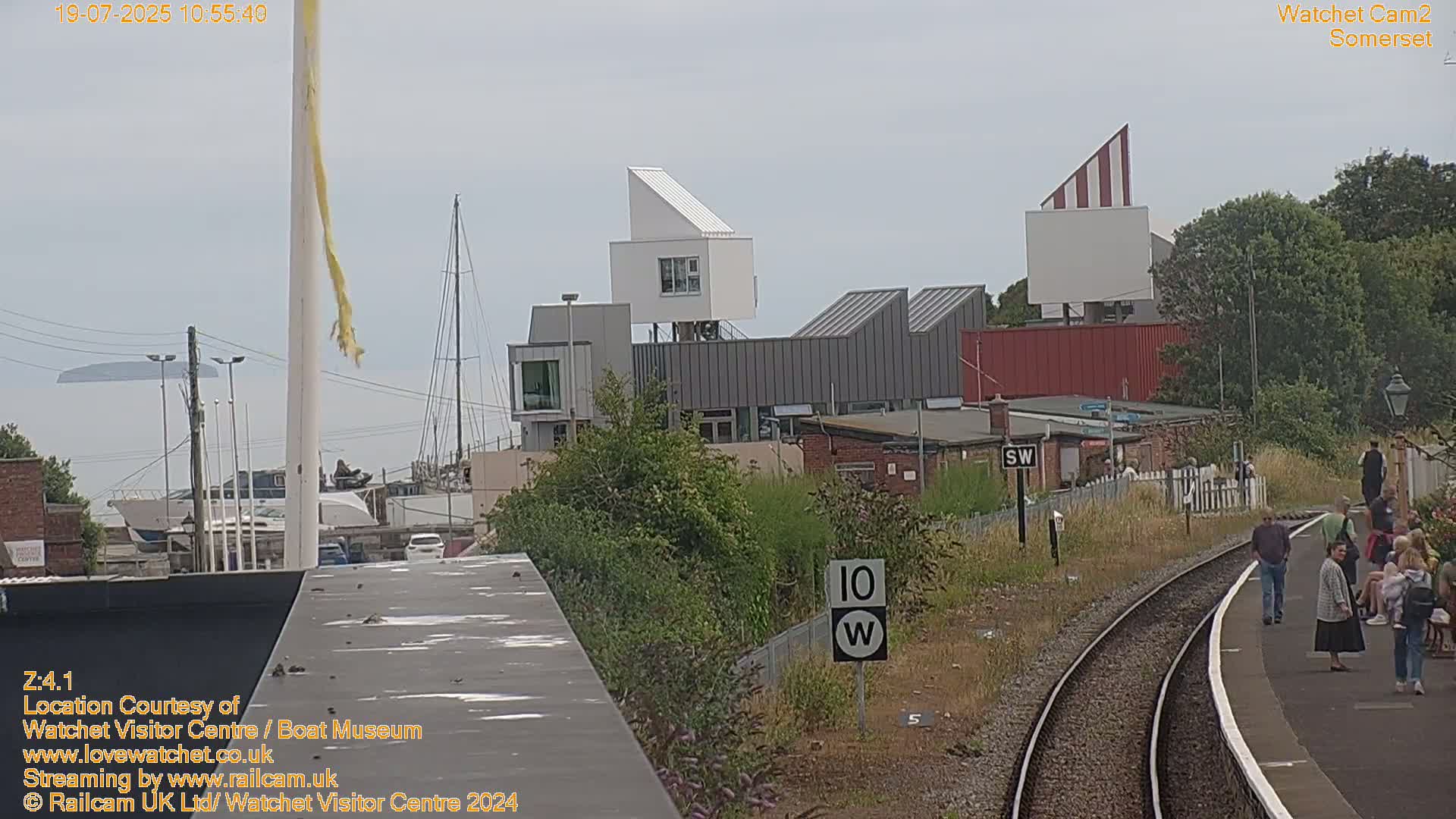 Watchet Boat Museum & Watchet Railway Station (West Somerset Railway) Northeast Live Cam  - Somerset, South West, England, United Kingdom