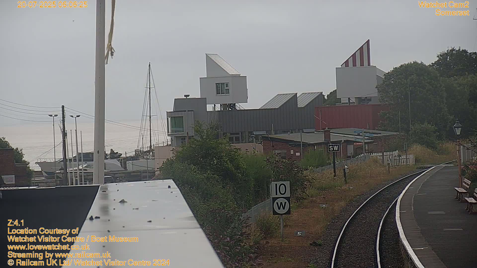 Watchet Boat Museum & Watchet Railway Station (West Somerset Railway) Northeast Live Cam  - Somerset, South West, England, United Kingdom