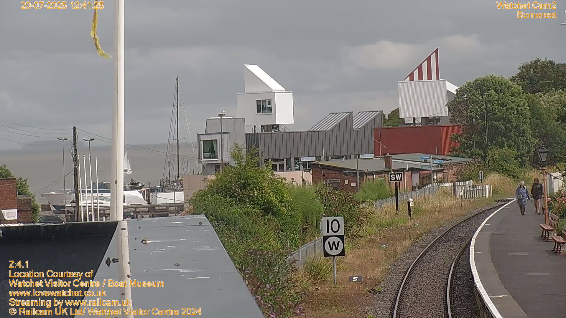 Watchet Boat Museum & Watchet Railway Station (West Somerset Railway) Northeast Live Cam  - Somerset, South West, England, United Kingdom