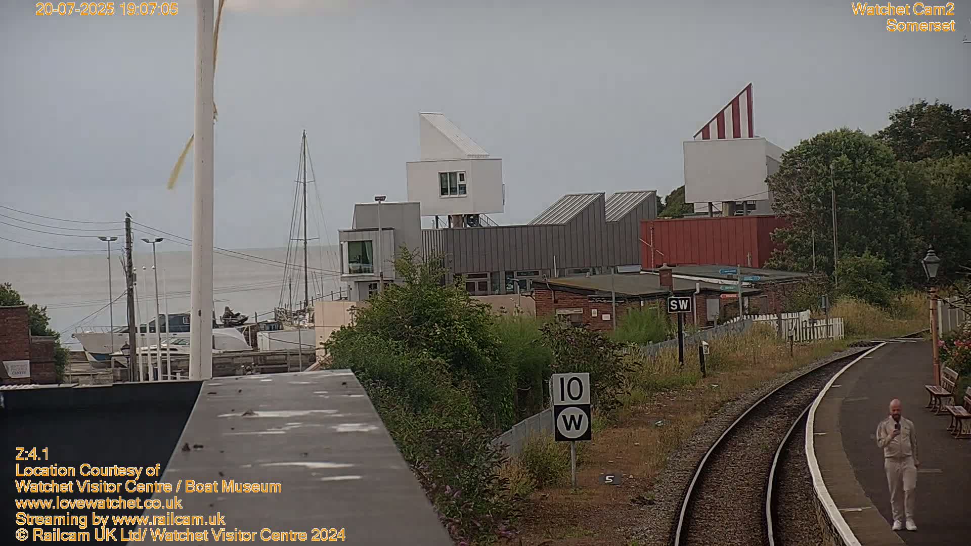 Watchet Boat Museum & Watchet Railway Station (West Somerset Railway) Northeast Live Cam  - Somerset, South West, England, United Kingdom
