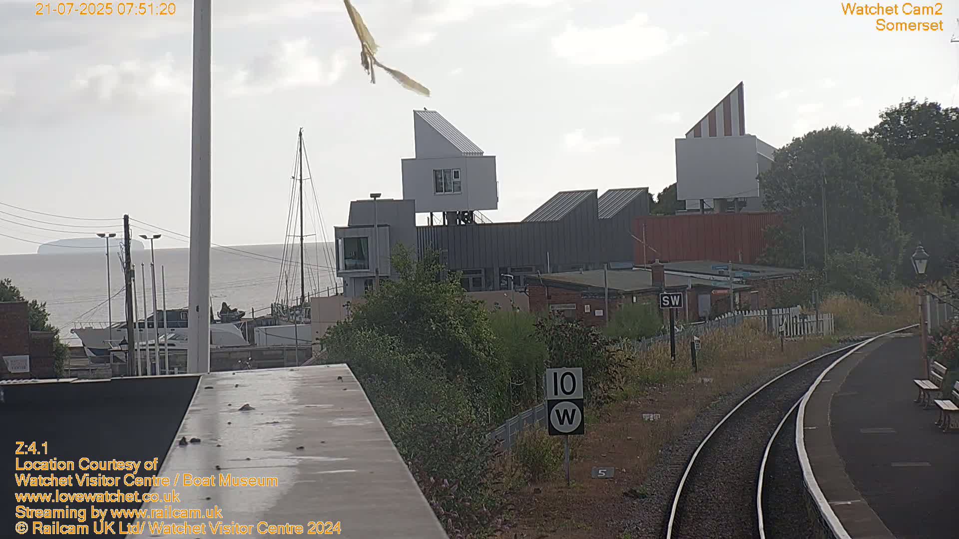 Watchet Boat Museum & Watchet Railway Station (West Somerset Railway) Northeast Live Cam  - Somerset, South West, England, United Kingdom