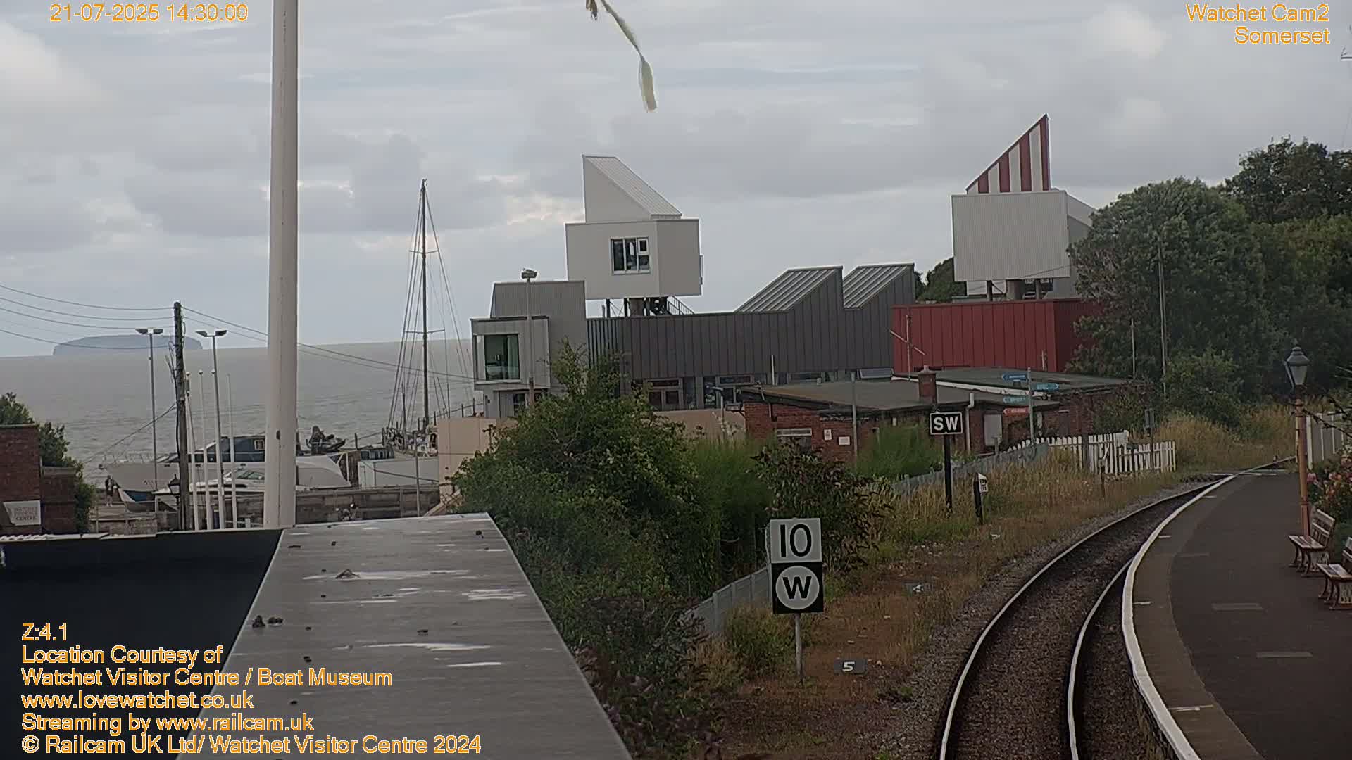 Watchet Boat Museum & Watchet Railway Station (West Somerset Railway) Northeast Live Cam  - Somerset, South West, England, United Kingdom