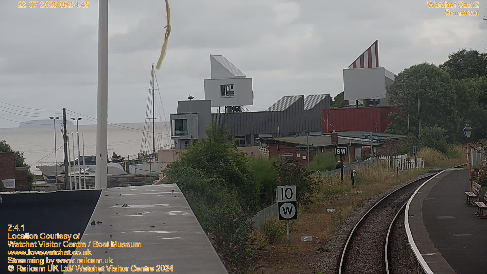Watchet Boat Museum & Watchet Railway Station (West Somerset Railway) Northeast Live Cam  - Somerset, South West, England, United Kingdom