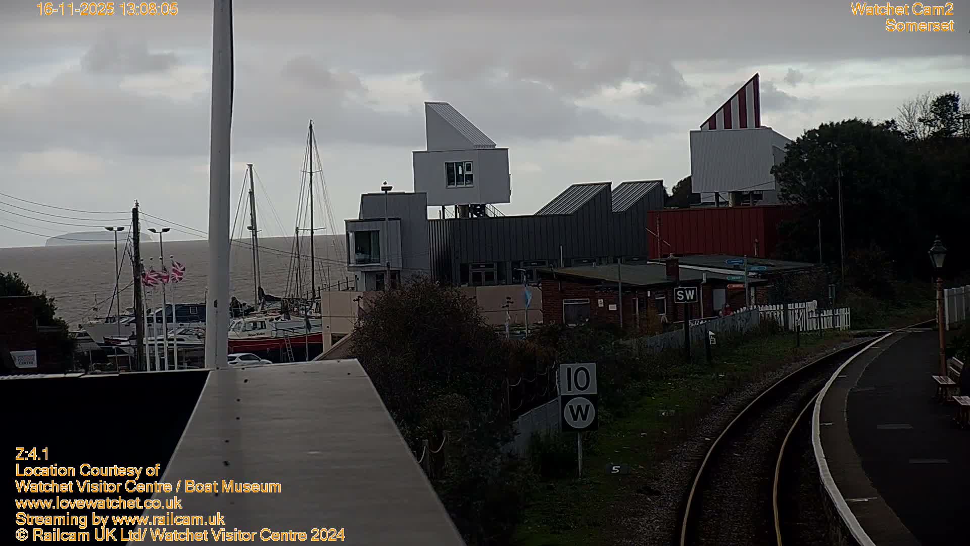 Watchet Boat Museum & Watchet Railway Station (West Somerset Railway) Northeast Live Cam  - Somerset, South West, England, United Kingdom