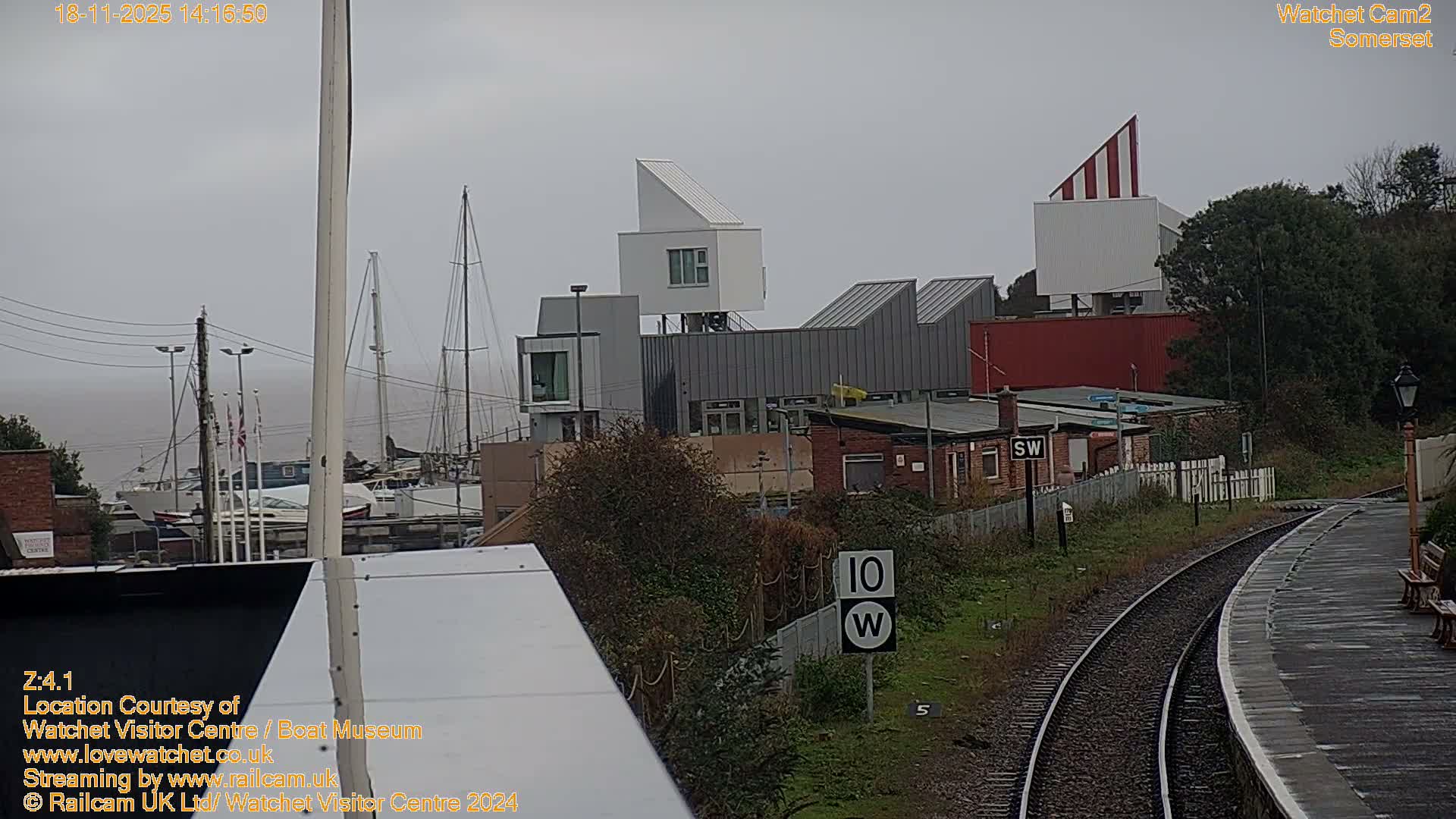 Watchet Boat Museum & Watchet Railway Station (West Somerset Railway) Northeast Live Cam  - Somerset, South West, England, United Kingdom