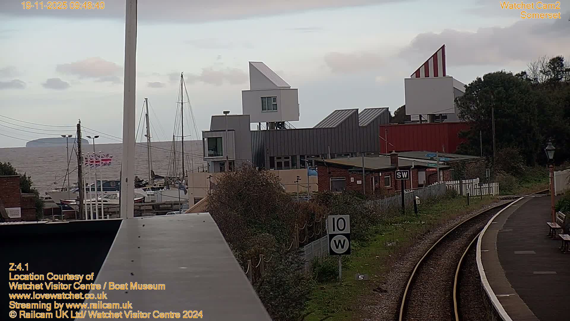 Watchet Boat Museum & Watchet Railway Station (West Somerset Railway) Northeast Live Cam  - Somerset, South West, England, United Kingdom
