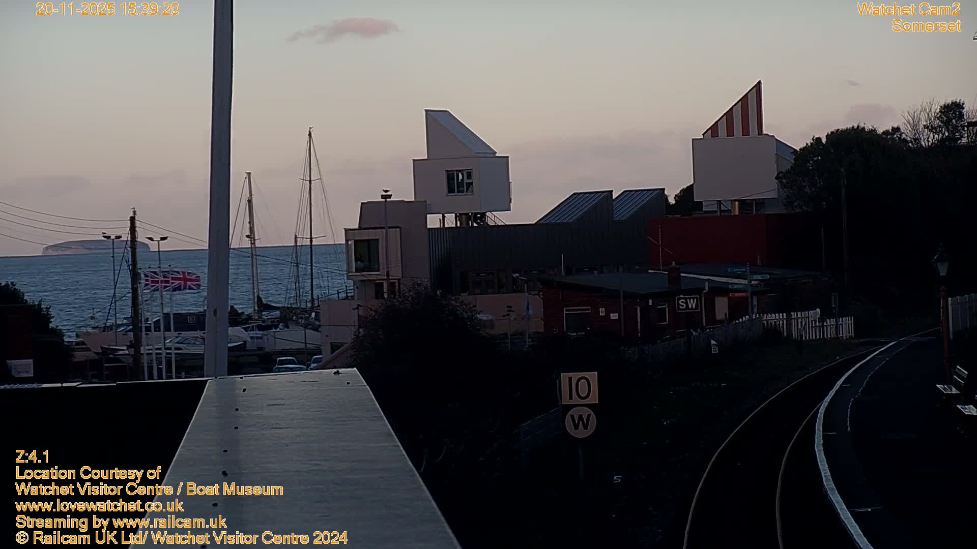Watchet Boat Museum & Watchet Railway Station (West Somerset Railway) Northeast Live Cam  - Somerset, South West, England, United Kingdom