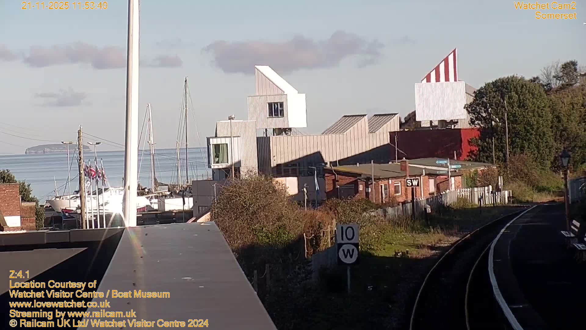 Watchet Boat Museum & Watchet Railway Station (West Somerset Railway) Northeast Live Cam  - Somerset, South West, England, United Kingdom