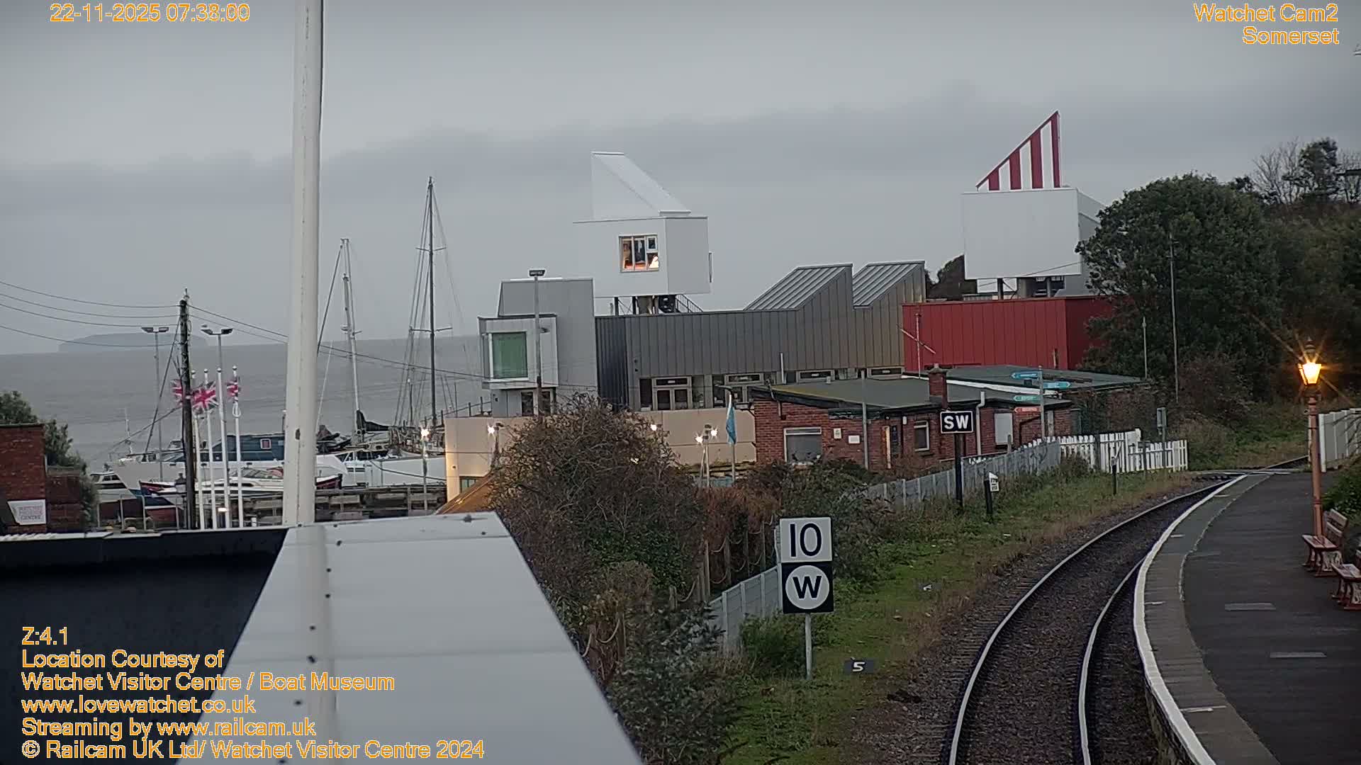 Watchet Boat Museum & Watchet Railway Station (West Somerset Railway) Northeast Live Cam  - Somerset, South West, England, United Kingdom