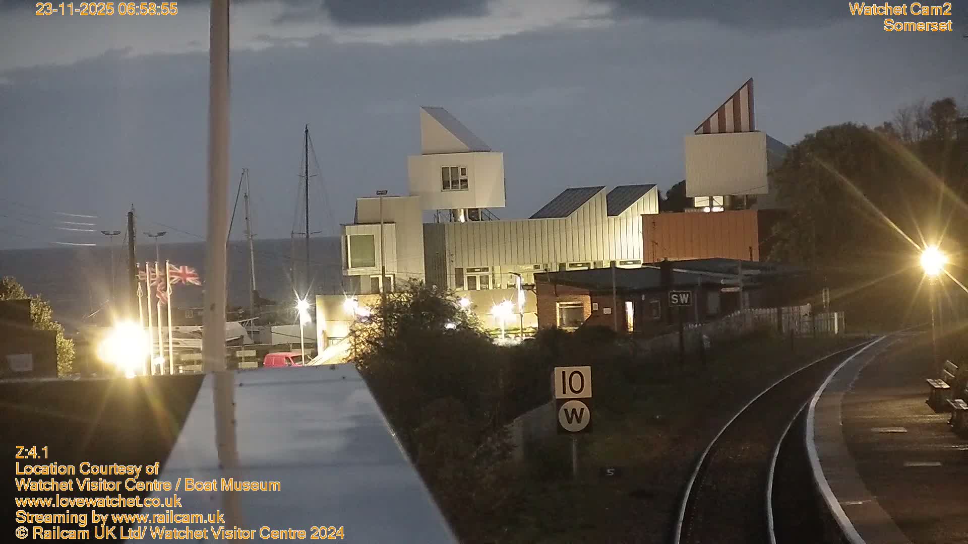 Watchet Boat Museum & Watchet Railway Station (West Somerset Railway) Northeast Live Cam  - Somerset, South West, England, United Kingdom