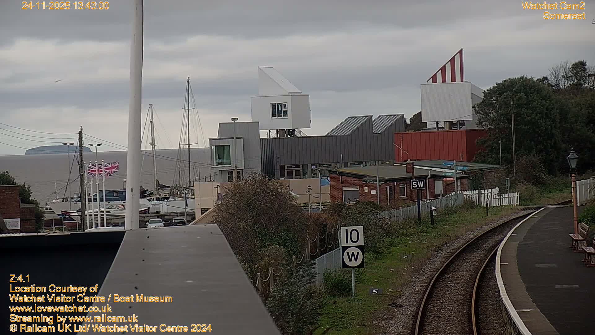 Watchet Boat Museum & Watchet Railway Station (West Somerset Railway) Northeast Live Cam  - Somerset, South West, England, United Kingdom