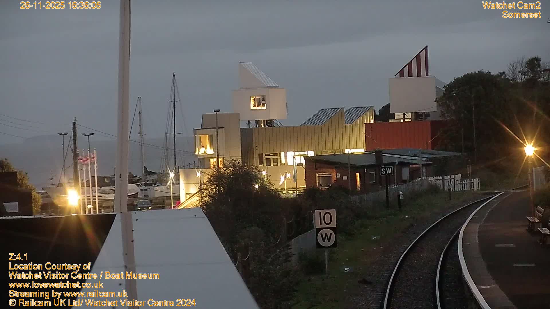 Watchet Boat Museum & Watchet Railway Station (West Somerset Railway) Northeast Live Cam  - Somerset, South West, England, United Kingdom