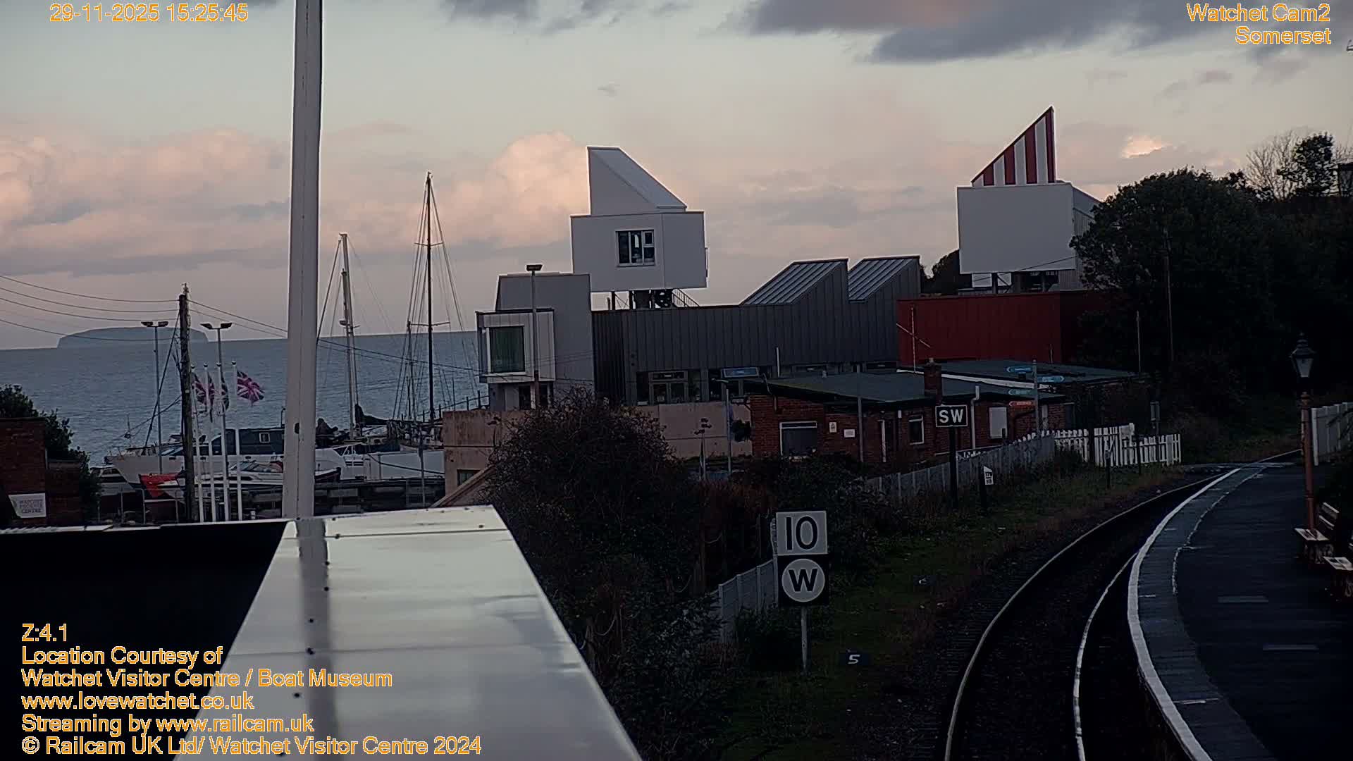 Watchet Boat Museum & Watchet Railway Station (West Somerset Railway) Northeast Live Cam  - Somerset, South West, England, United Kingdom
