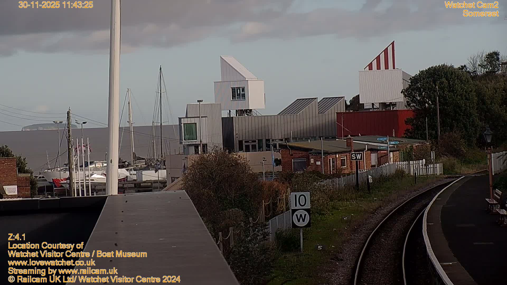 Watchet Boat Museum & Watchet Railway Station (West Somerset Railway) Northeast Live Cam  - Somerset, South West, England, United Kingdom