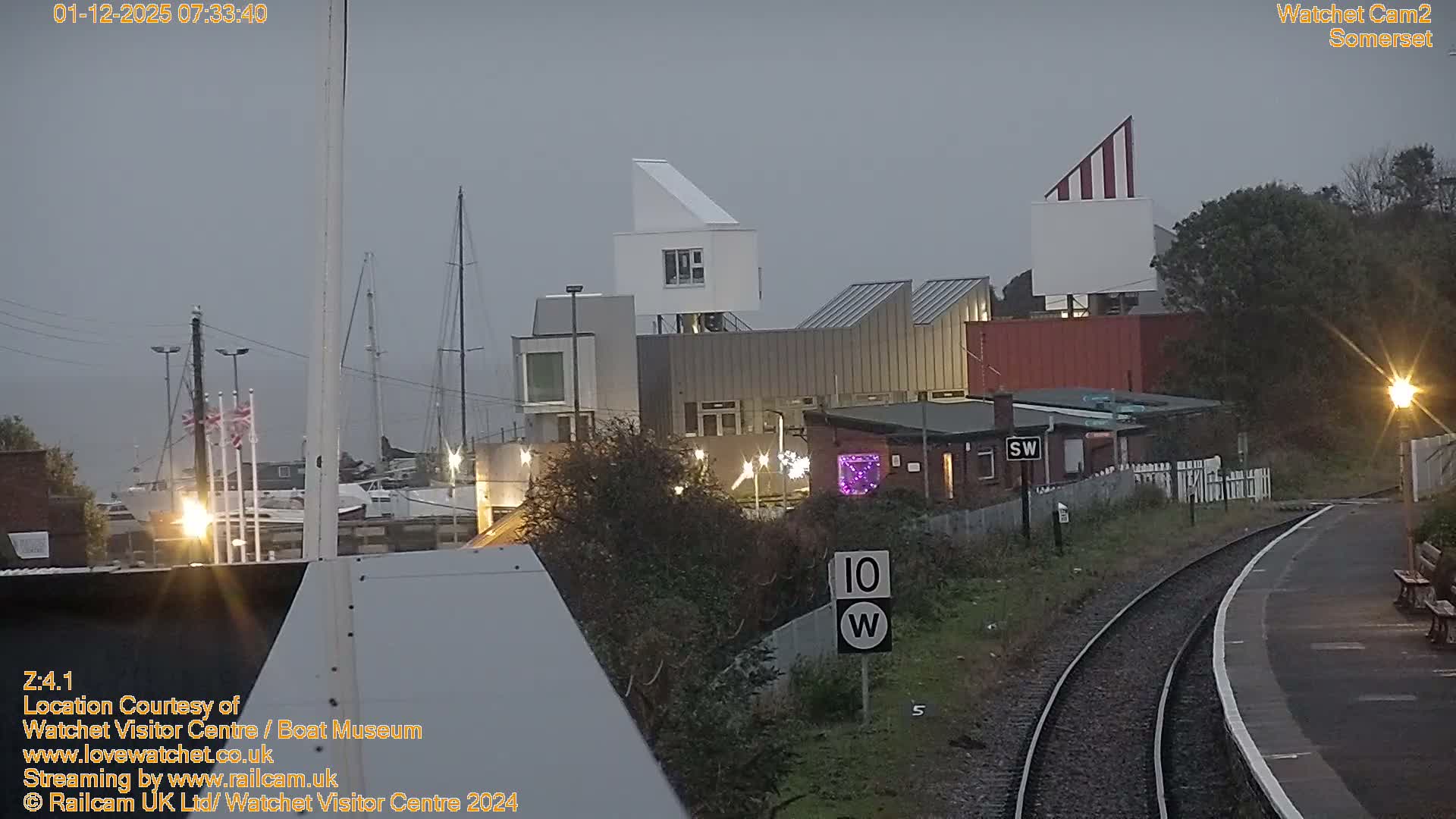 Watchet Boat Museum & Watchet Railway Station (West Somerset Railway) Northeast Live Cam  - Somerset, South West, England, United Kingdom