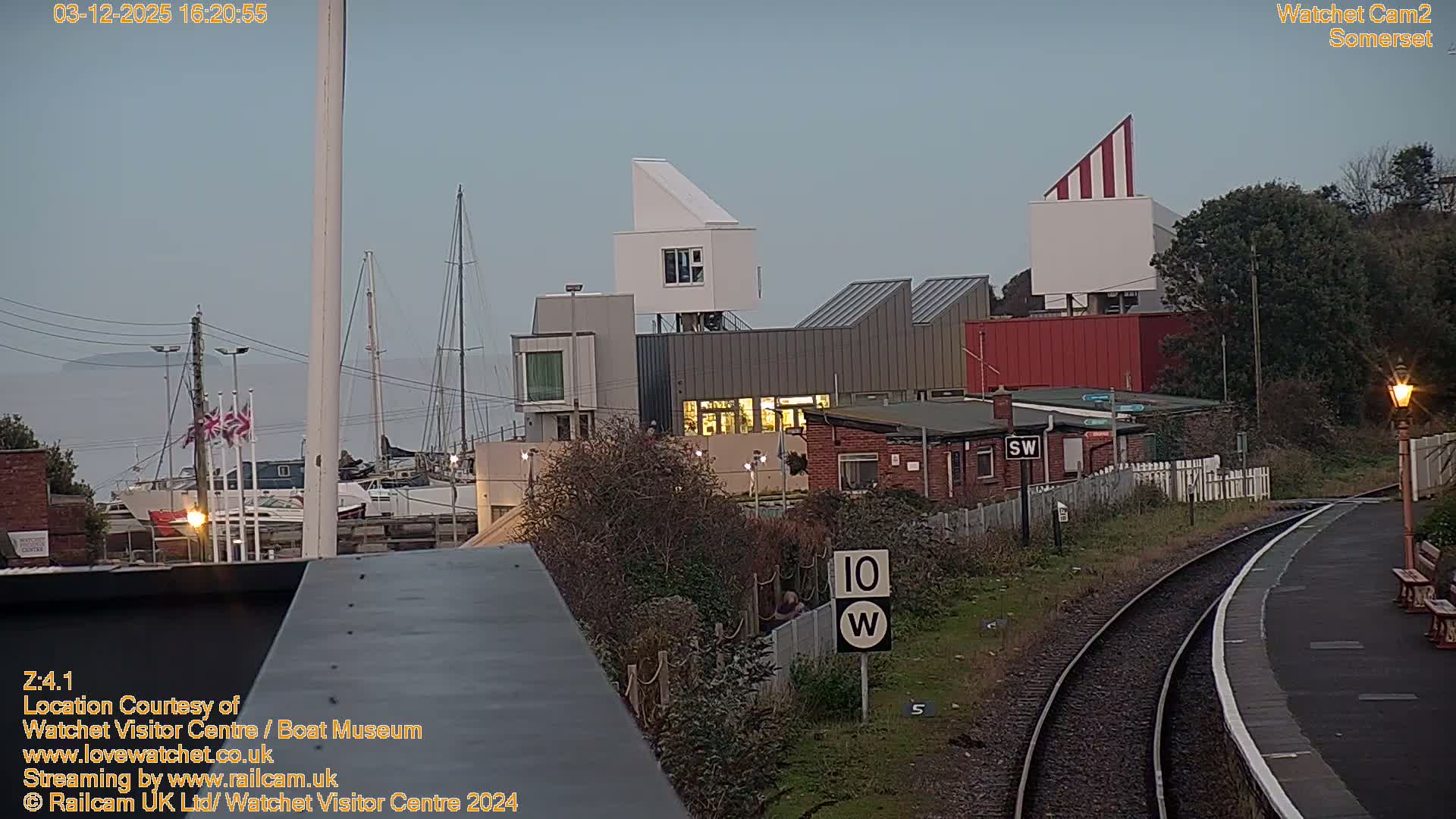 Watchet Boat Museum & Watchet Railway Station (West Somerset Railway) Northeast Live Cam  - Somerset, South West, England, United Kingdom