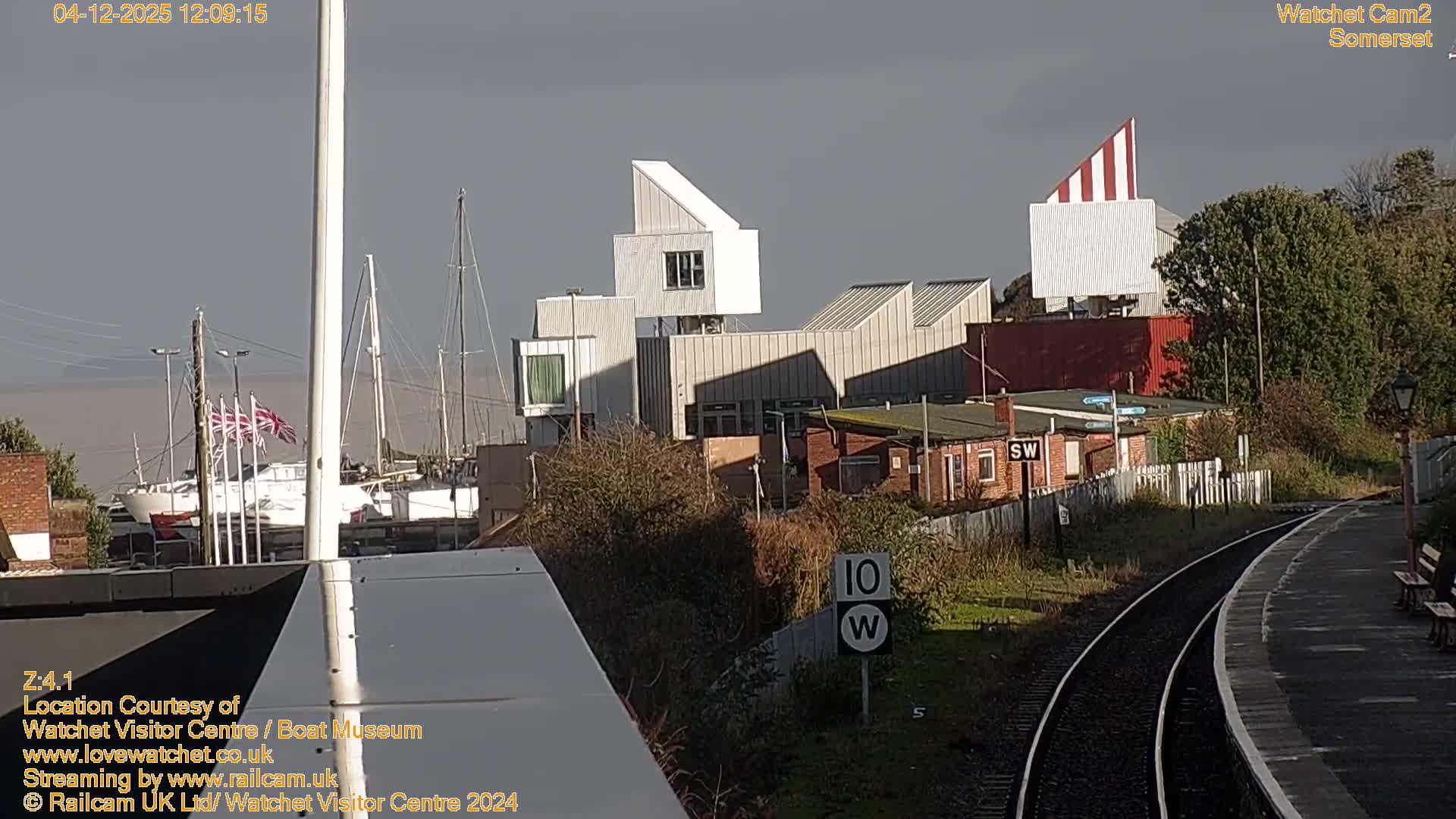 Watchet Boat Museum & Watchet Railway Station (West Somerset Railway) Northeast Live Cam  - Somerset, South West, England, United Kingdom