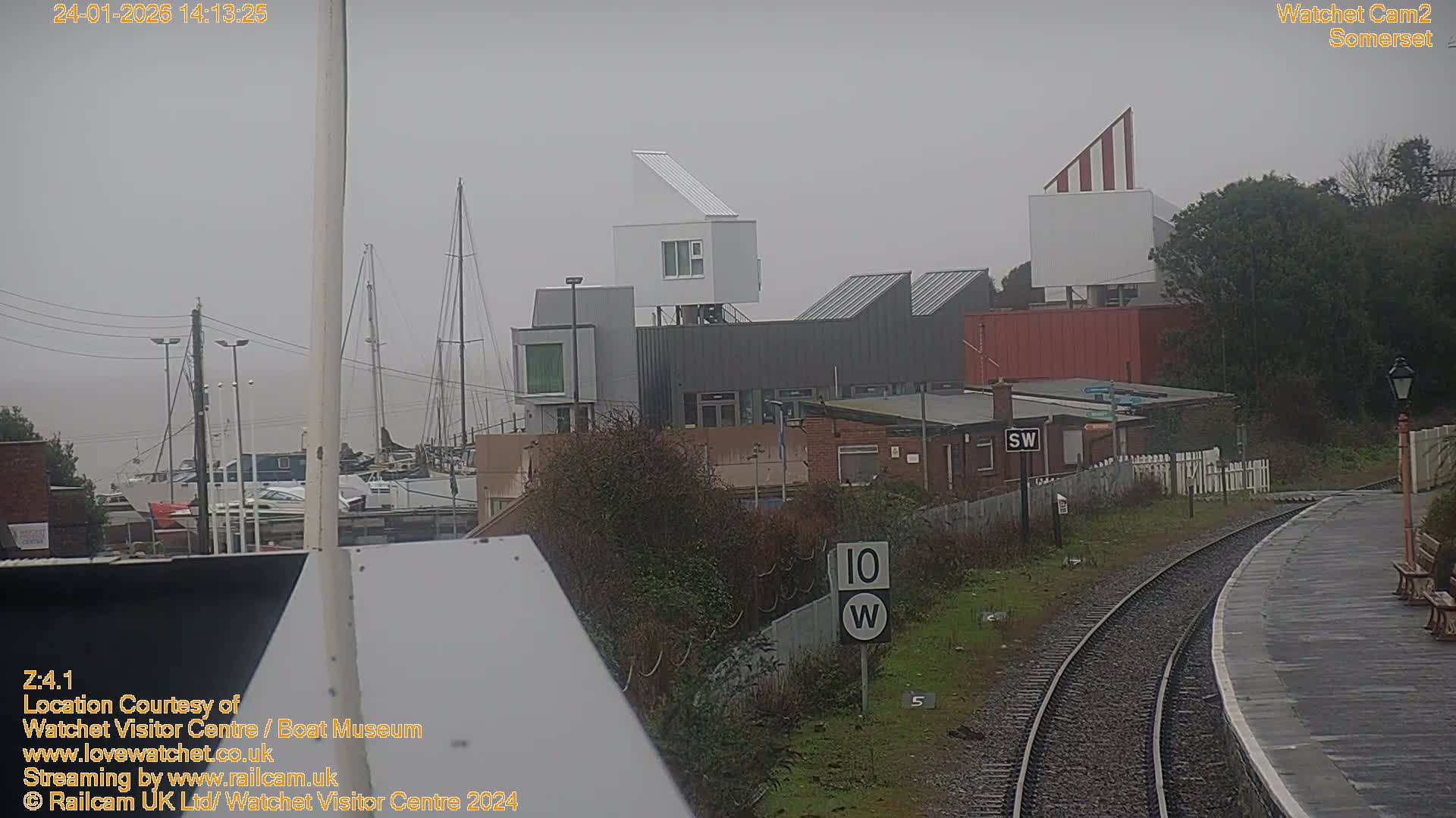 Watchet Boat Museum & Watchet Railway Station (West Somerset Railway) Northeast Live Cam  - Somerset, South West, England, United Kingdom