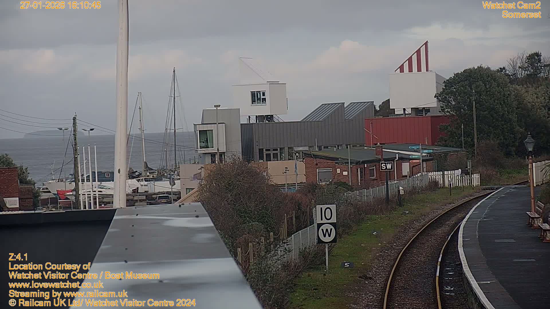 Watchet Boat Museum & Watchet Railway Station (West Somerset Railway) Northeast Live Cam  - Somerset, South West, England, United Kingdom