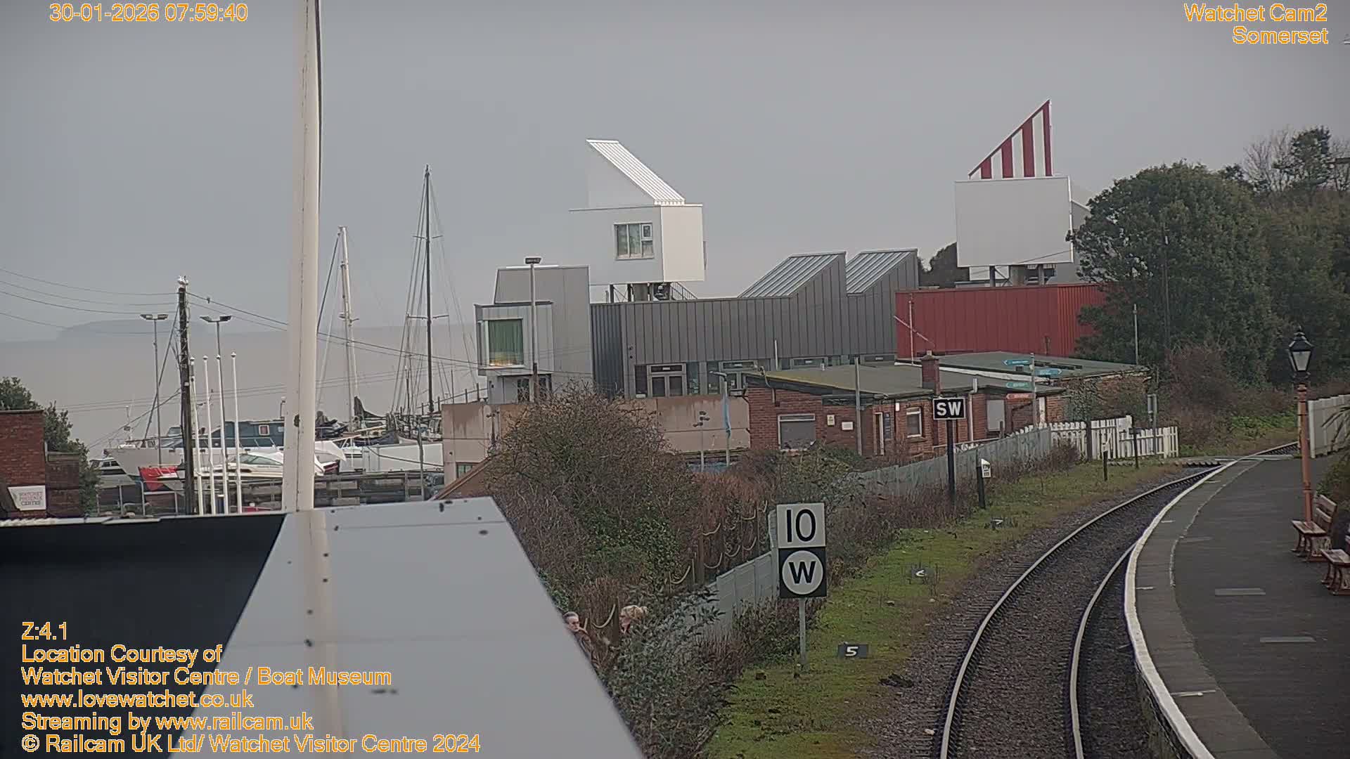 Watchet Boat Museum & Watchet Railway Station (West Somerset Railway) Northeast Live Cam  - Somerset, South West, England, United Kingdom