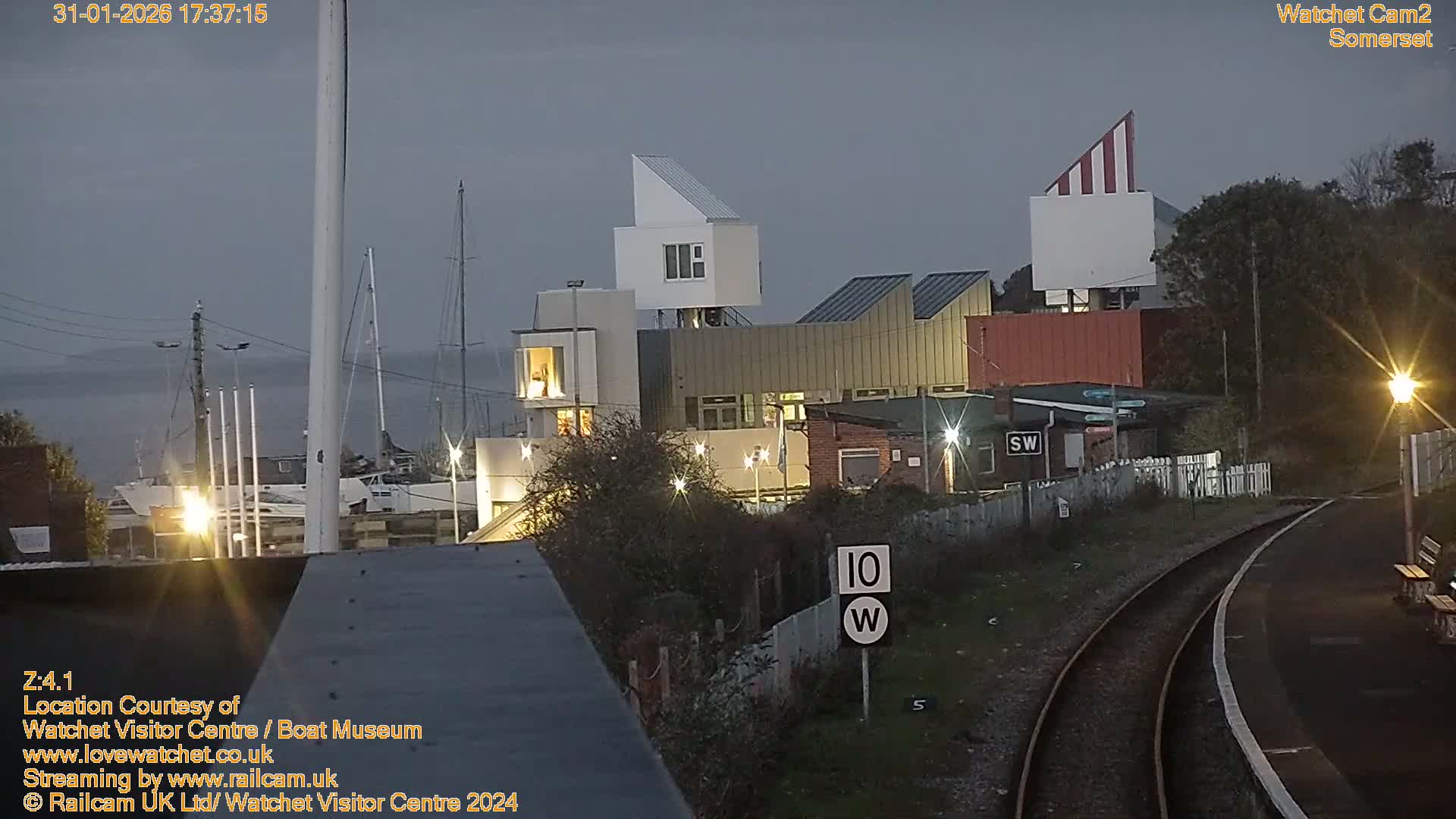 Watchet Boat Museum & Watchet Railway Station (West Somerset Railway) Northeast Live Cam  - Somerset, South West, England, United Kingdom
