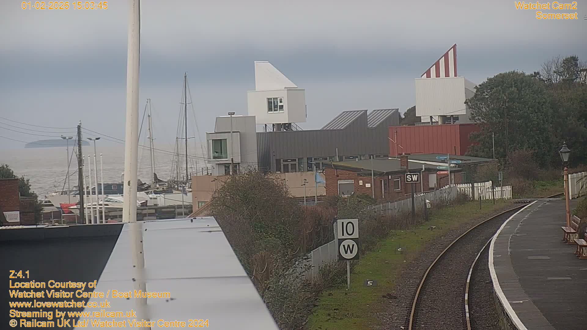 Watchet Boat Museum & Watchet Railway Station (West Somerset Railway) Northeast Live Cam  - Somerset, South West, England, United Kingdom