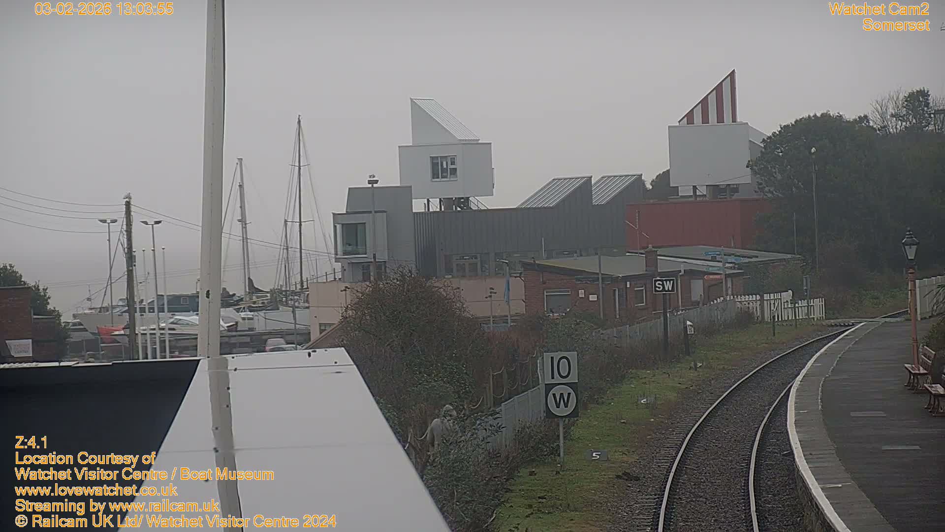 Watchet Boat Museum & Watchet Railway Station (West Somerset Railway) Northeast Live Cam  - Somerset, South West, England, United Kingdom