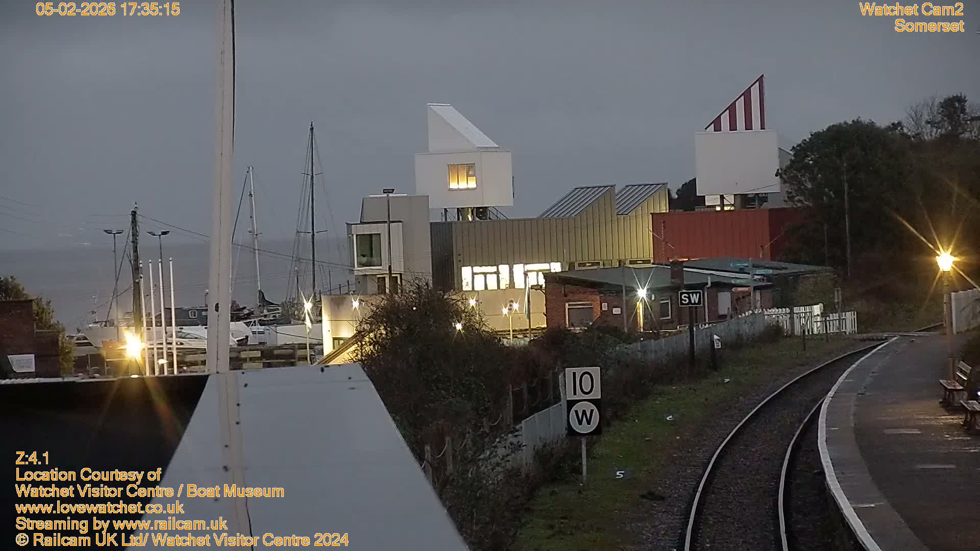 Watchet Boat Museum & Watchet Railway Station (West Somerset Railway) Northeast Live Cam  - Somerset, South West, England, United Kingdom