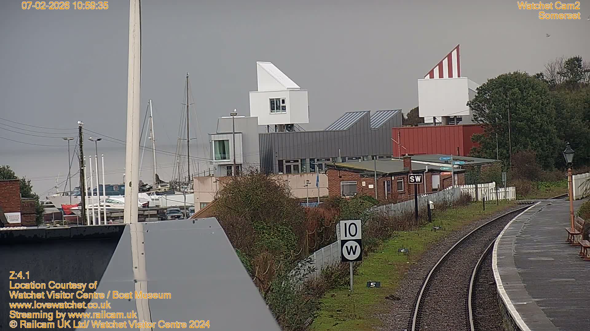 Watchet Boat Museum & Watchet Railway Station (West Somerset Railway) Northeast Live Cam  - Somerset, South West, England, United Kingdom