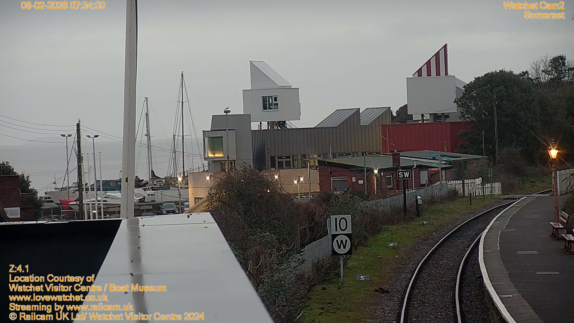 Watchet Boat Museum & Watchet Railway Station (West Somerset Railway) Northeast Live Cam  - Somerset, South West, England, United Kingdom