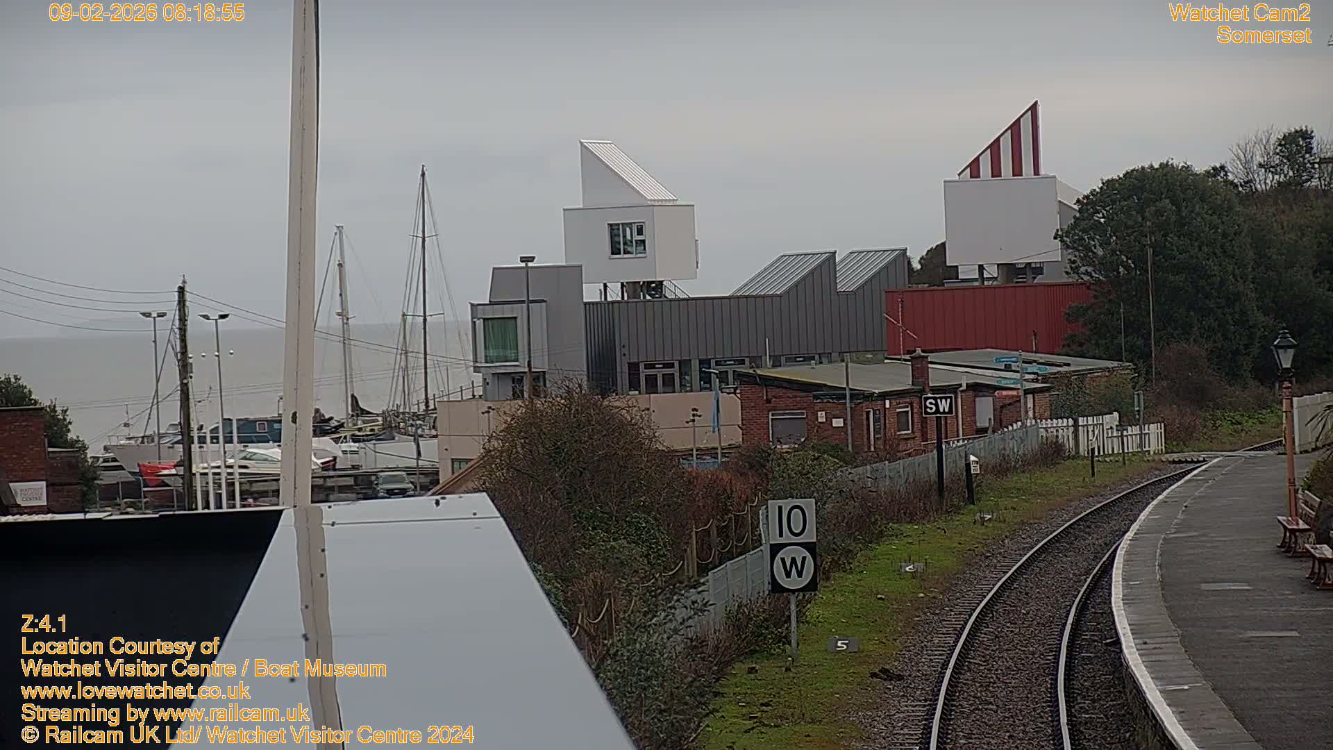 Watchet Boat Museum & Watchet Railway Station (West Somerset Railway) Northeast Live Cam  - Somerset, South West, England, United Kingdom