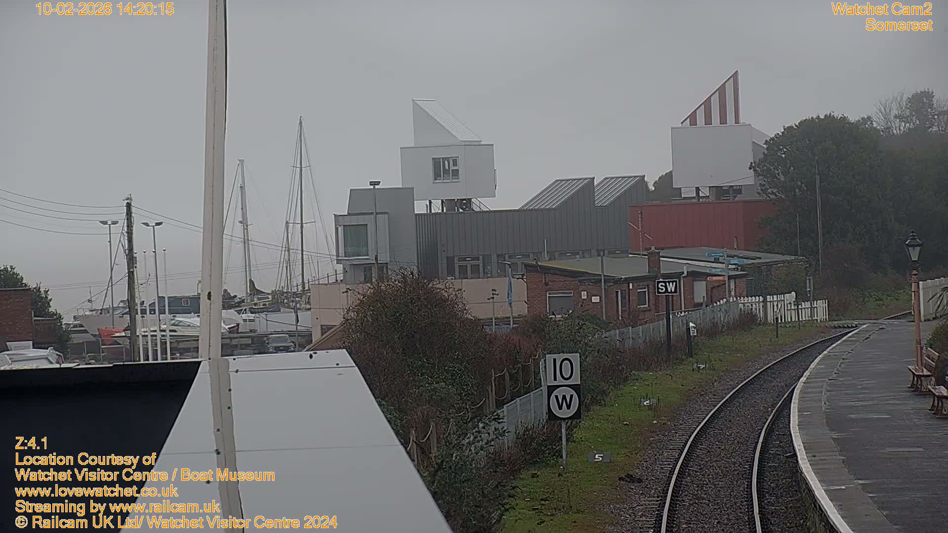 Watchet Boat Museum & Watchet Railway Station (West Somerset Railway) Northeast Live Cam  - Somerset, South West, England, United Kingdom